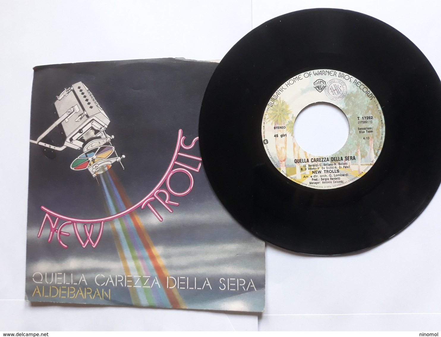 New Trolls  - 1978.  Warner Bros Records - Quella Carezza Della Sera - Aldebaran - Disco, Pop