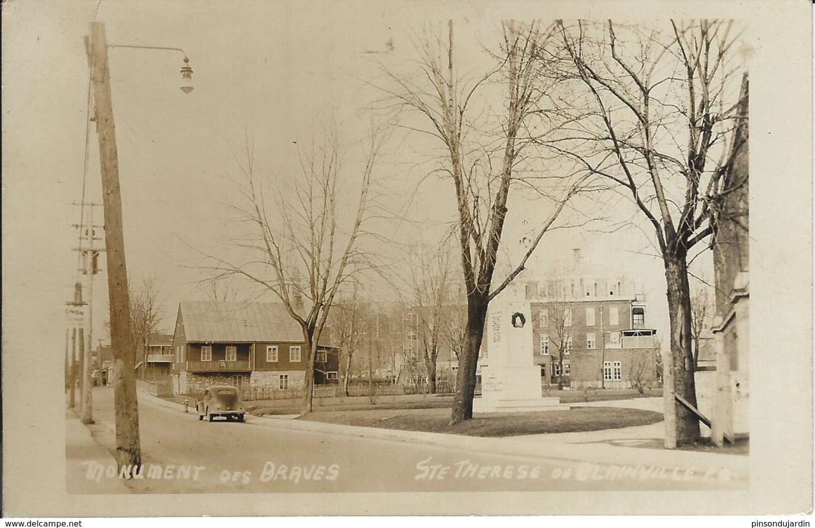 Sainte Trérèse De Blainville (Canada - Québec) Monuments Des Braves - Carte Photo - Montreal