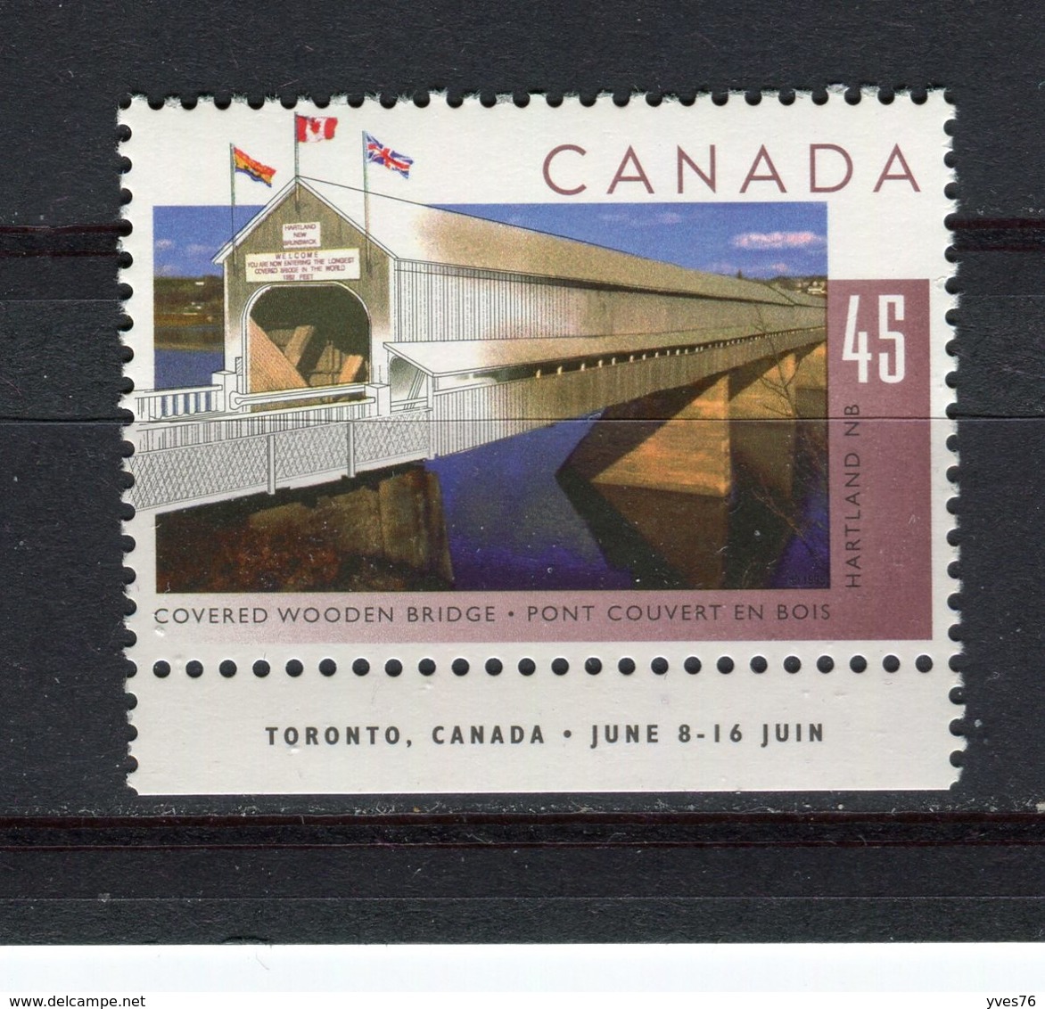 CANADA - Y&T N° 1428** - Pont Couvert De Hartland - Neufs