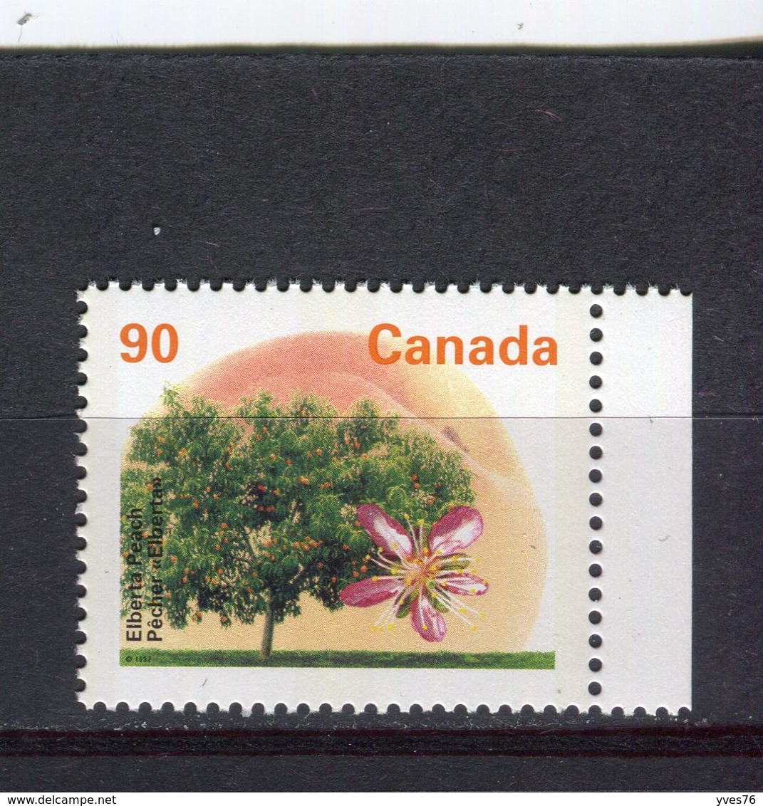 CANADA - Y&T N° 1421** - Arbre Fruitier - Pêcher "Elberta" - Neufs