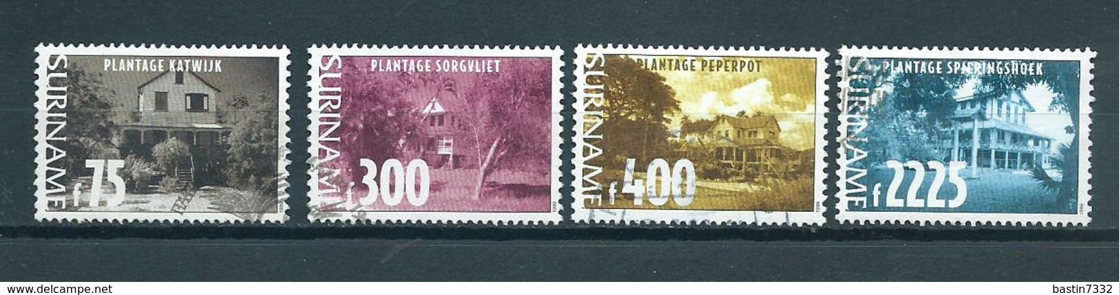 1999 Suriname Complete Set Plantage Used/gebruikt/oblitere - Suriname