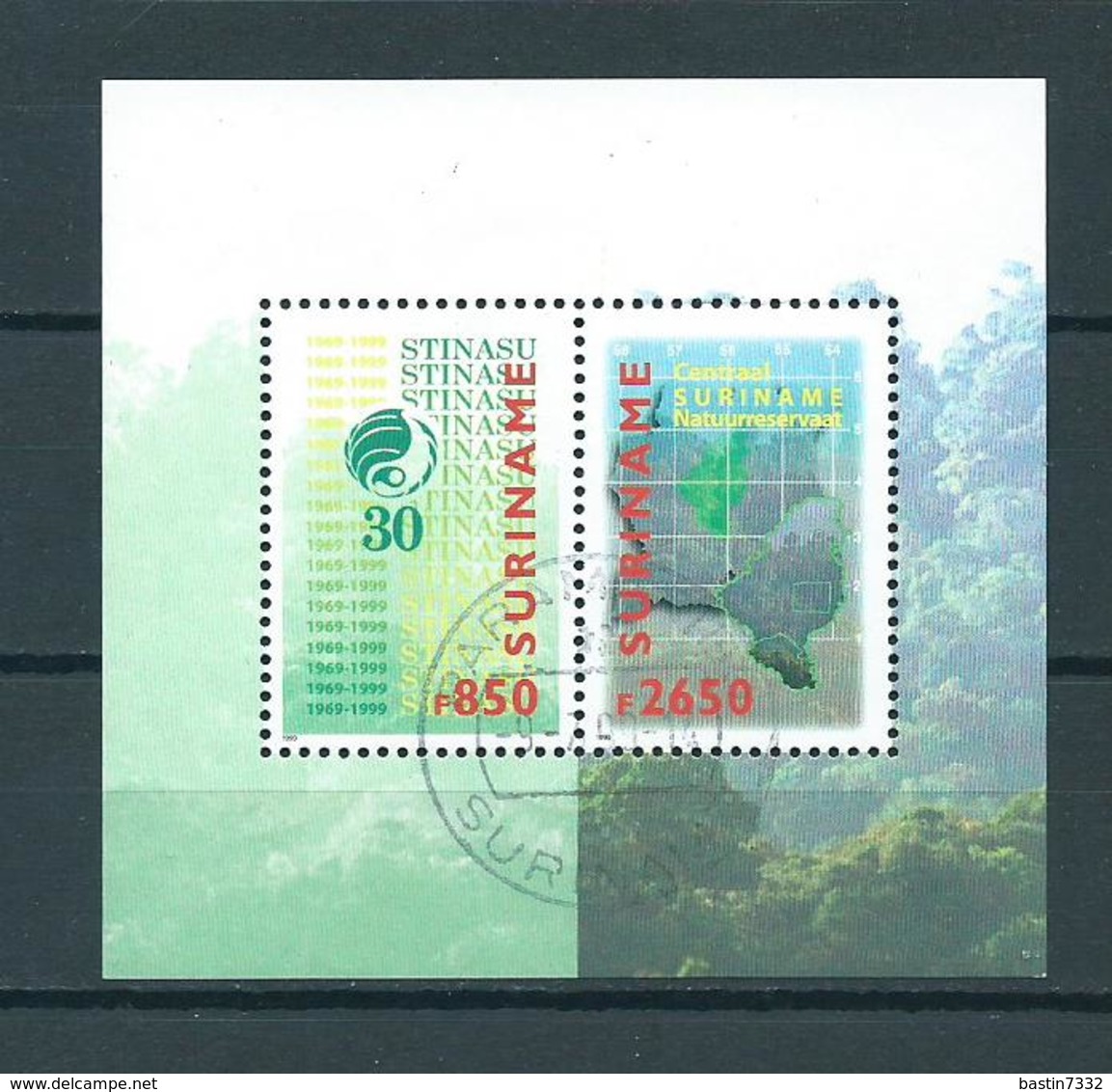 1999 Suriname Complete M/Sheet Stinasu Used/gebruikt/oblitere - Suriname