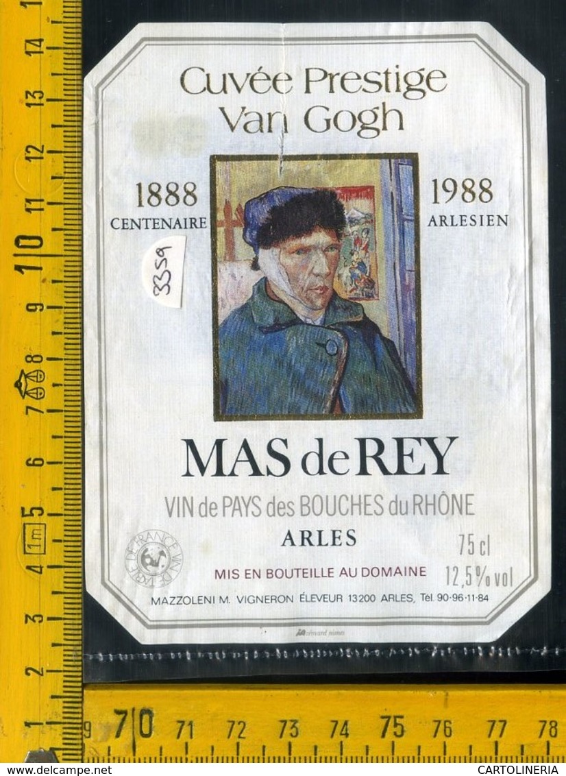 Etichetta Vino Liquore Van Gogh-Mas De Rey 1988 Francia - Altri & Non Classificati