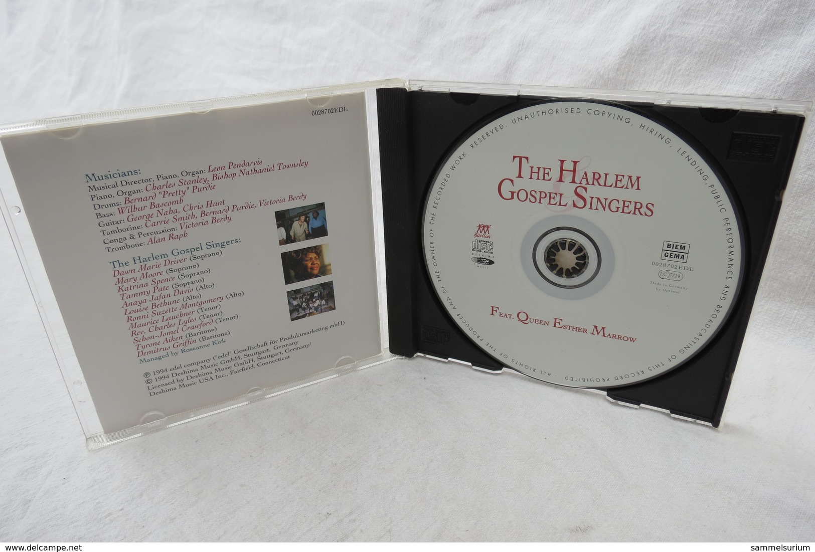 CD "The Harlem Gospel Singers" Feat. Queen Esther Marrow - Religion & Gospel