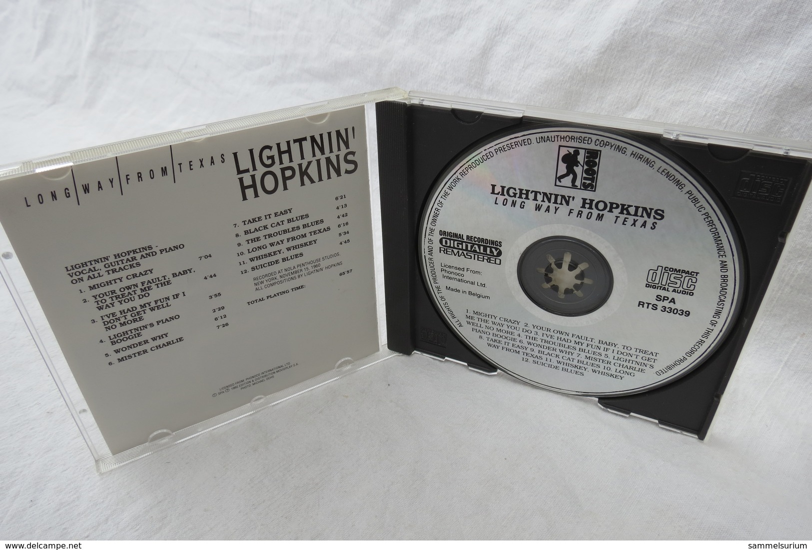 CD "Lightnin' Hopkins" Long Way From Texas - Blues