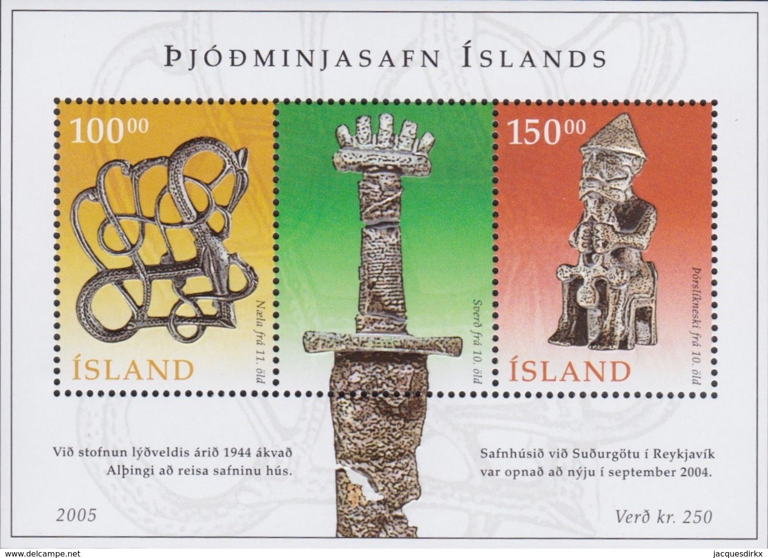 IJsland    .   Yvert     . Bloc  38        .    **  .    Postfris ZONDER Plakker    .   /    .   MNH - Blocs-feuillets