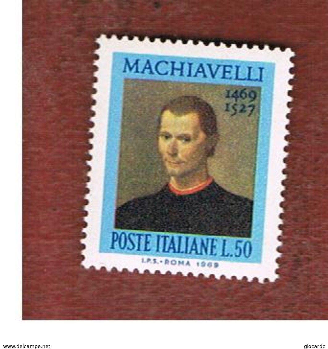 ITALIA REPUBBLICA -  UN.1111  -  1969  N. MACHIAVELLI   - NUOVI **(MINT) - 1961-70:  Nuovi