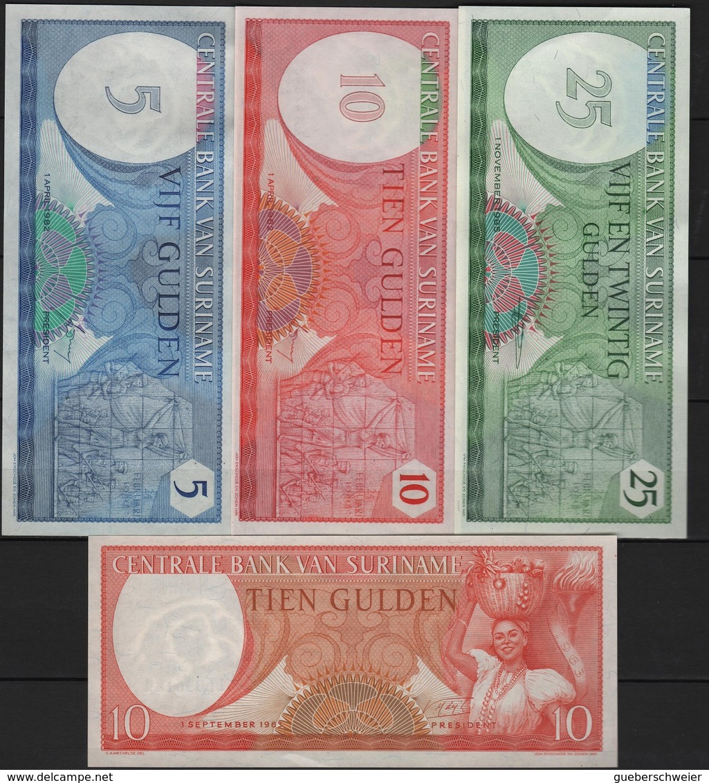 B 118 - SURINAM Lot De 4 Billets état Neuf 1er Choix - Surinam