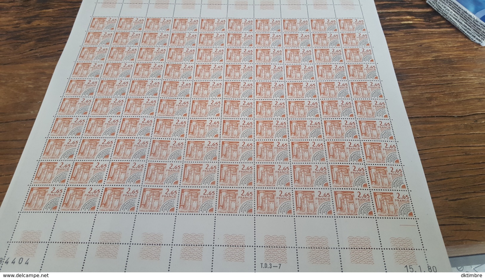 LOT 440014 TIMBRE DE FRANCE NEUF**  LUXE N°PR169 VALEUR 150 EUROS FEUILLE - Volledige Vellen