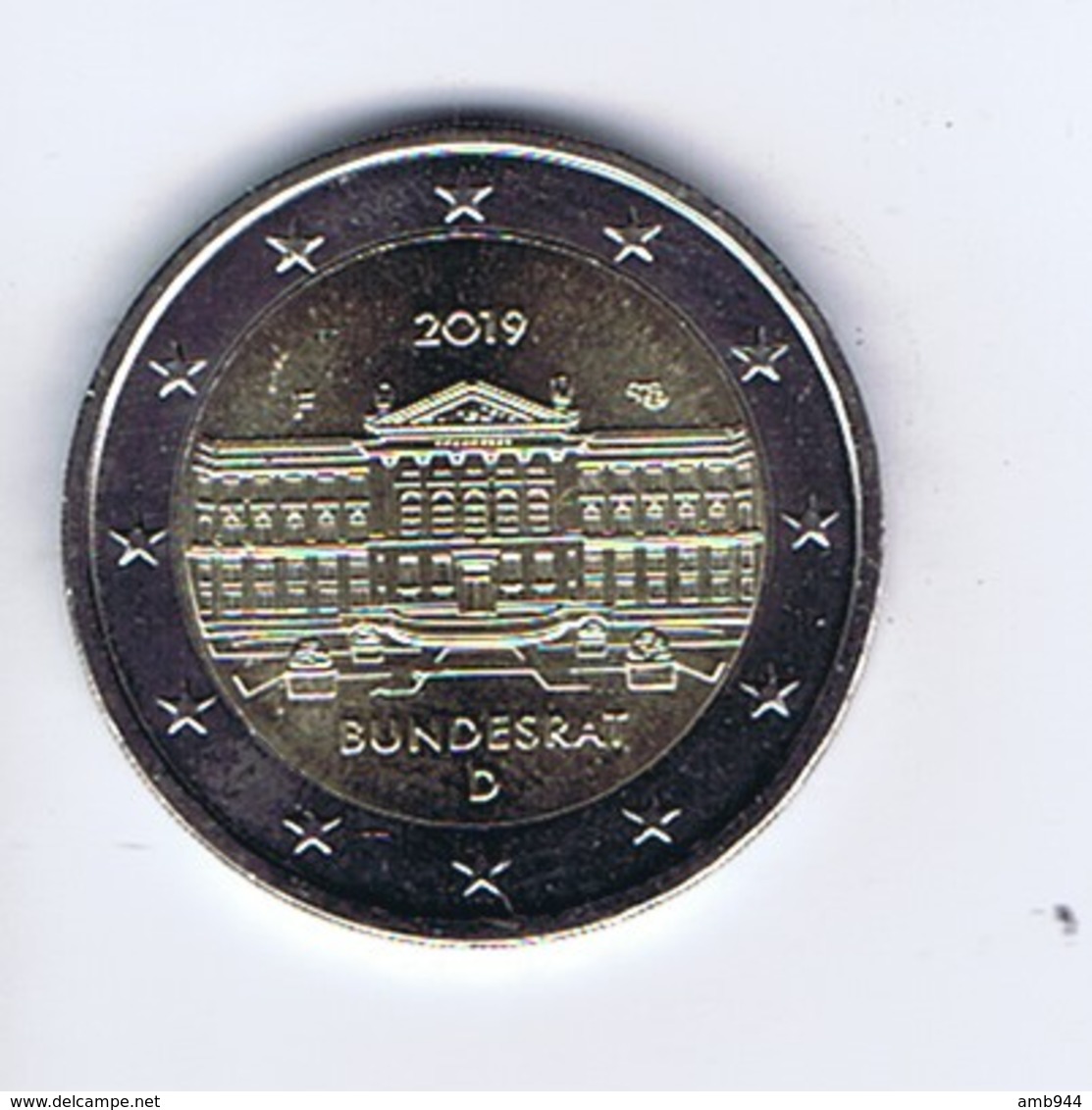 Germania - 2 Euro Commemorativo 2019 - Zecca F - Bundesrat - Germania