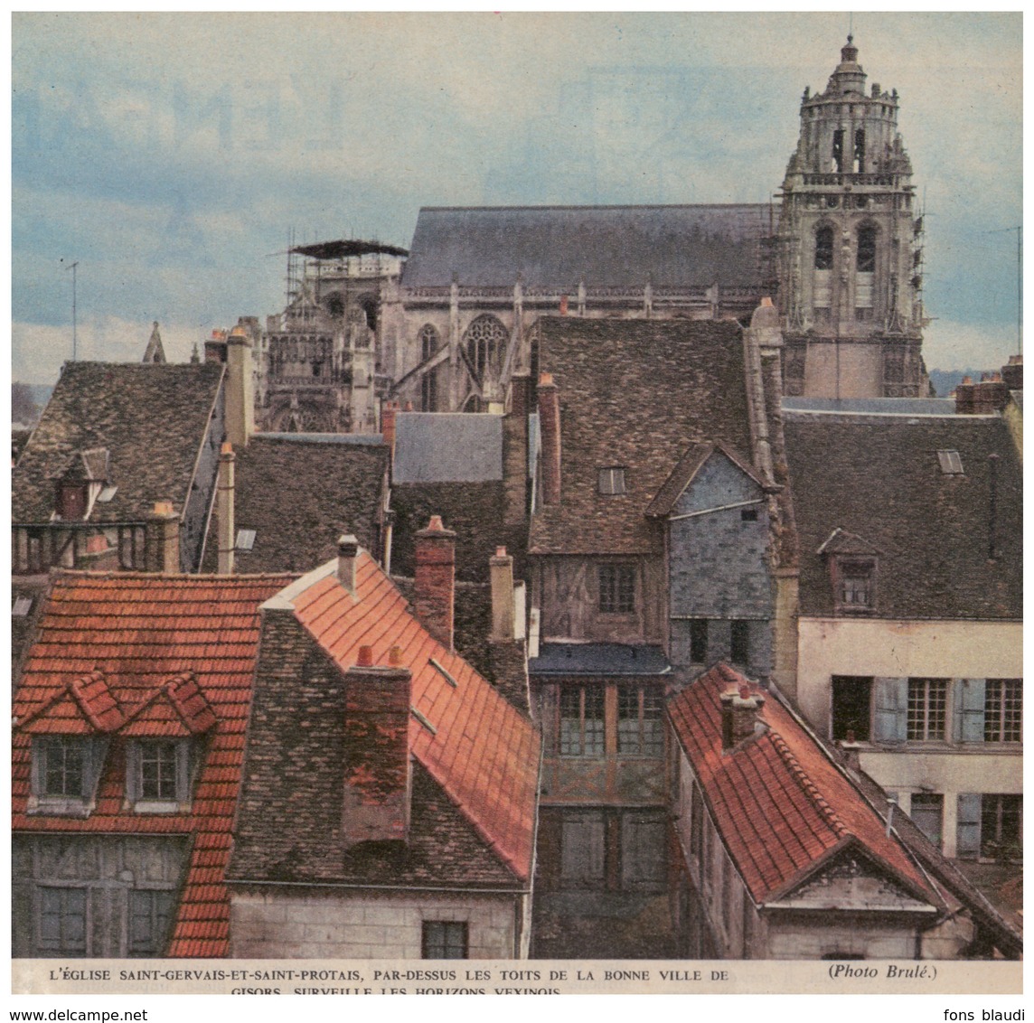 1963 - Iconographie - Gisors (Eure) - L'église Saint-Gervais-et-Saint-Protais - FRANCO DE PORT - Non Classés