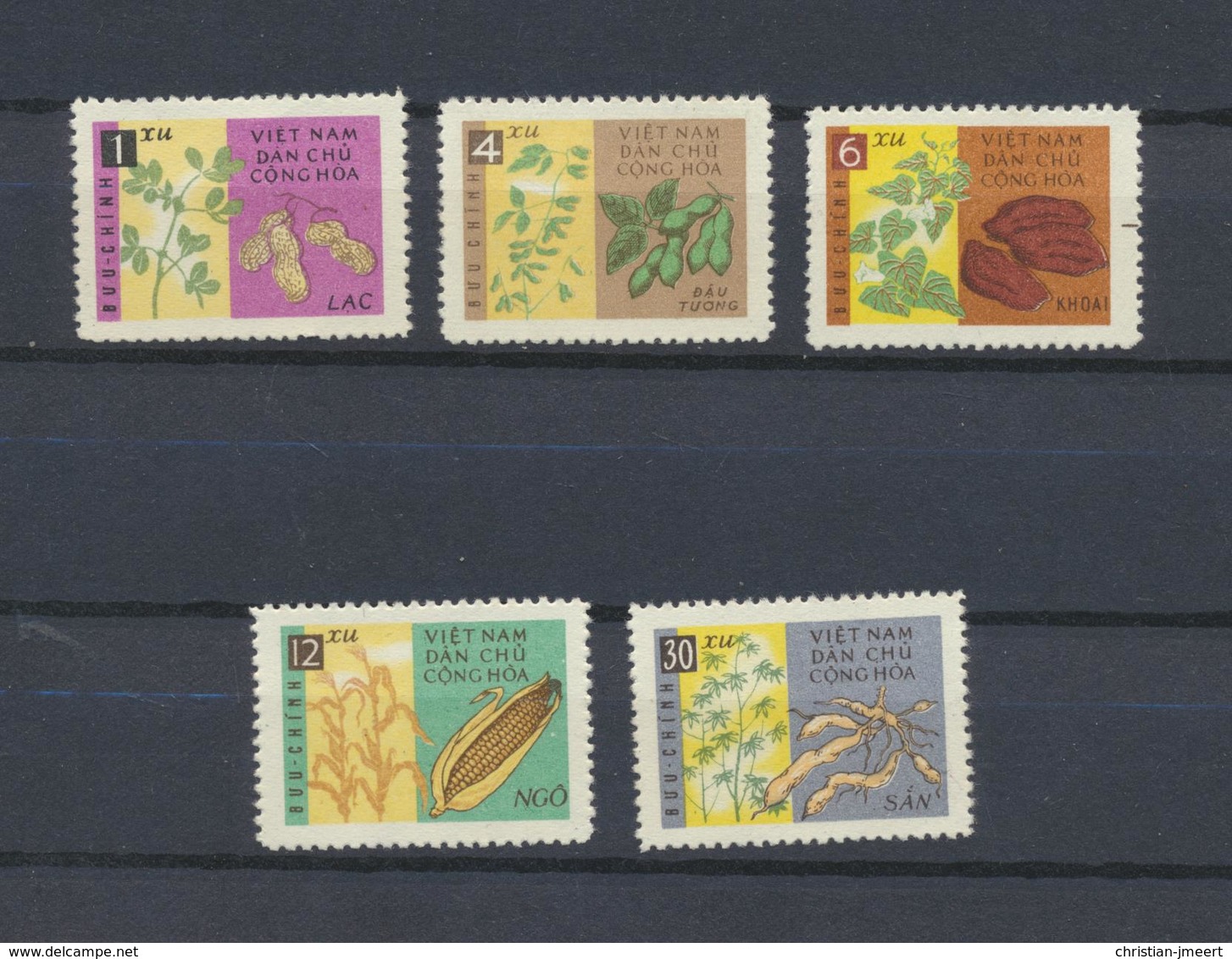 Viêt-Nam  Plantes Et Légumes  Vietnam  Yvert  294/8  De 1962 MNH XX - Viêt-Nam