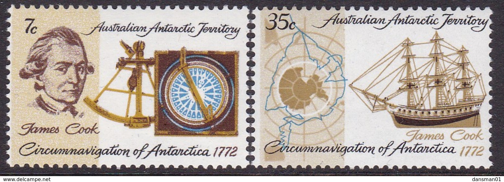 Australian Antartic Territory 1972 SC L21-22 Mint Never Hinged - Nuovi