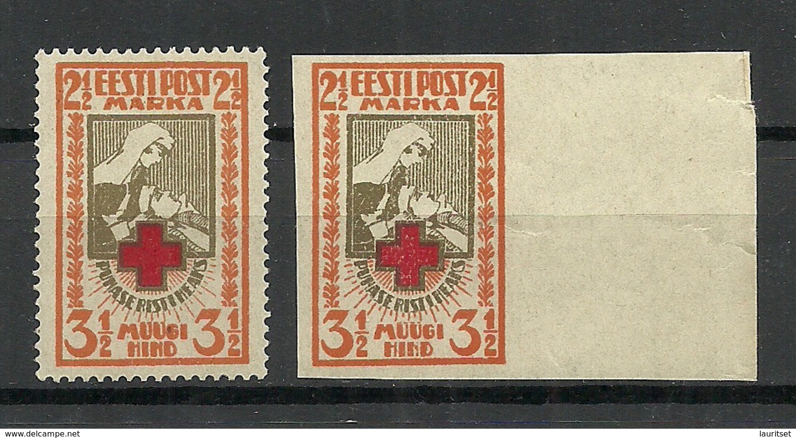 Estland Estonia 1921/22 Michel 29 A + B MNH - Estonie