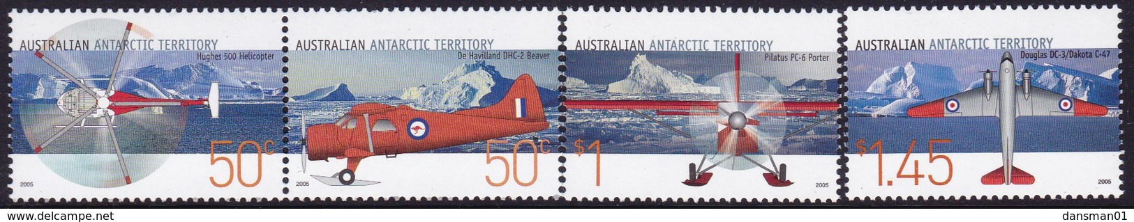 Australian Antartic Territory 2005 Sc 128-31 Mint Never Hinged - Unused Stamps