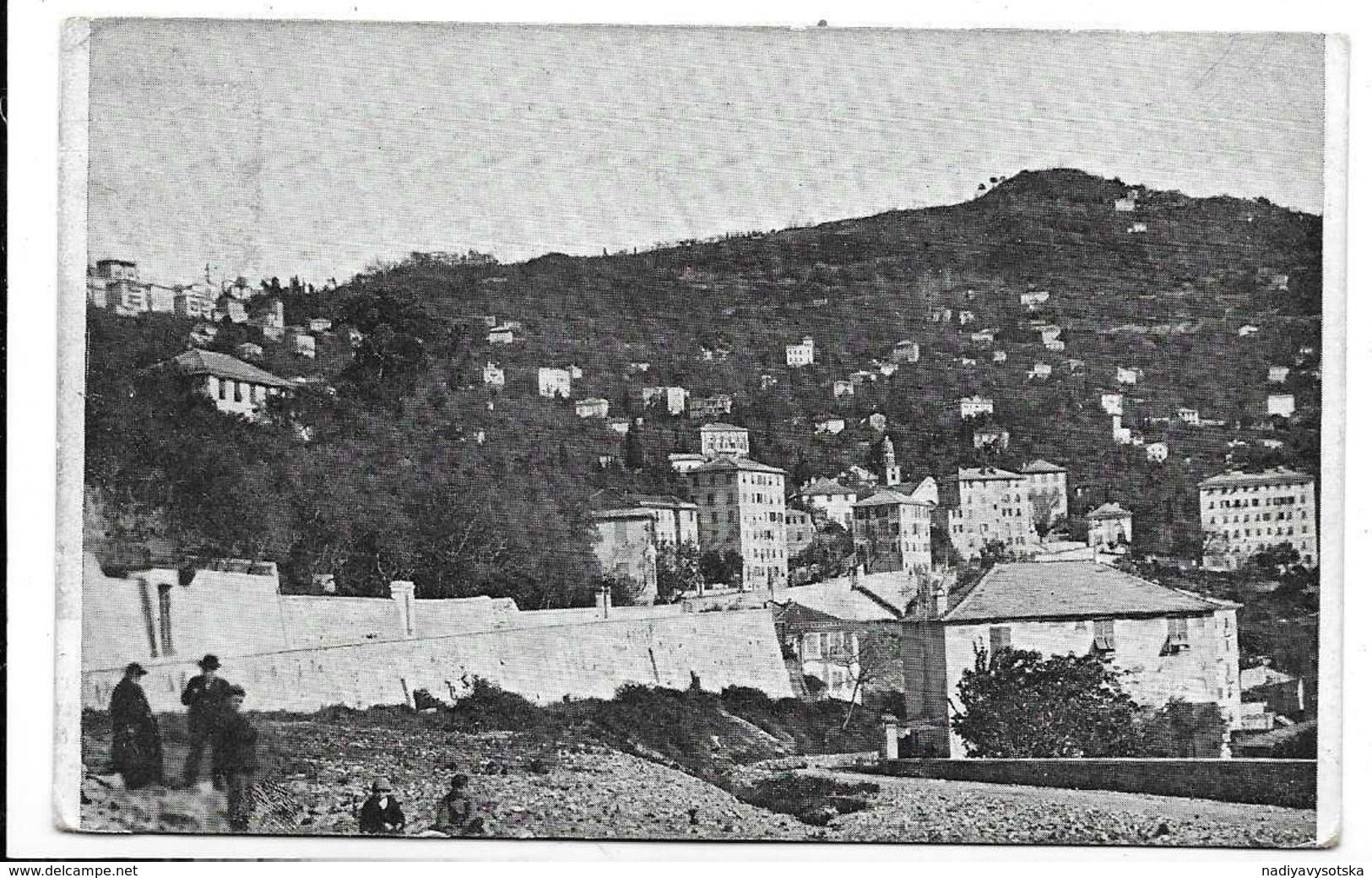 Camogli (Genova). Il Santuario Visto Dalla Nuova Grande Strada Che Mette Al Medesimo. - Genova