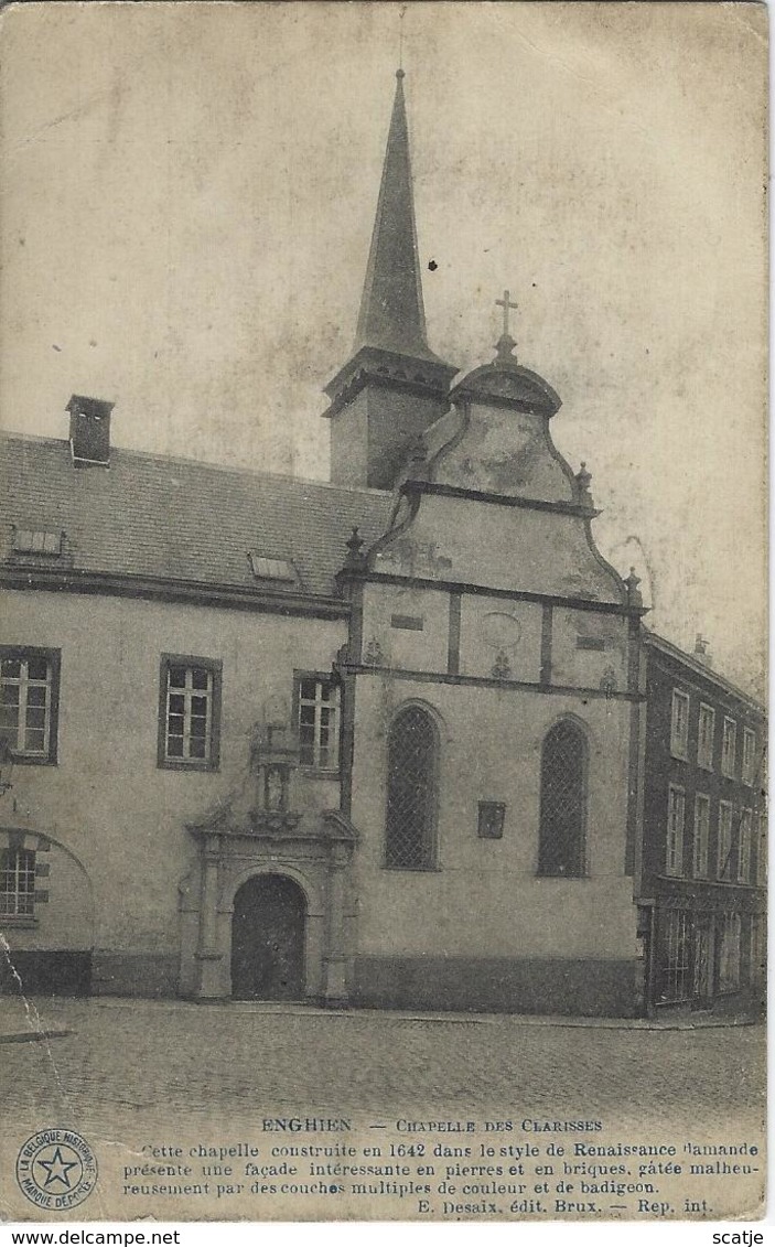 Enghien   -   Chapelle Des Clarisses.  -   1920  Naar   Zele - Edingen