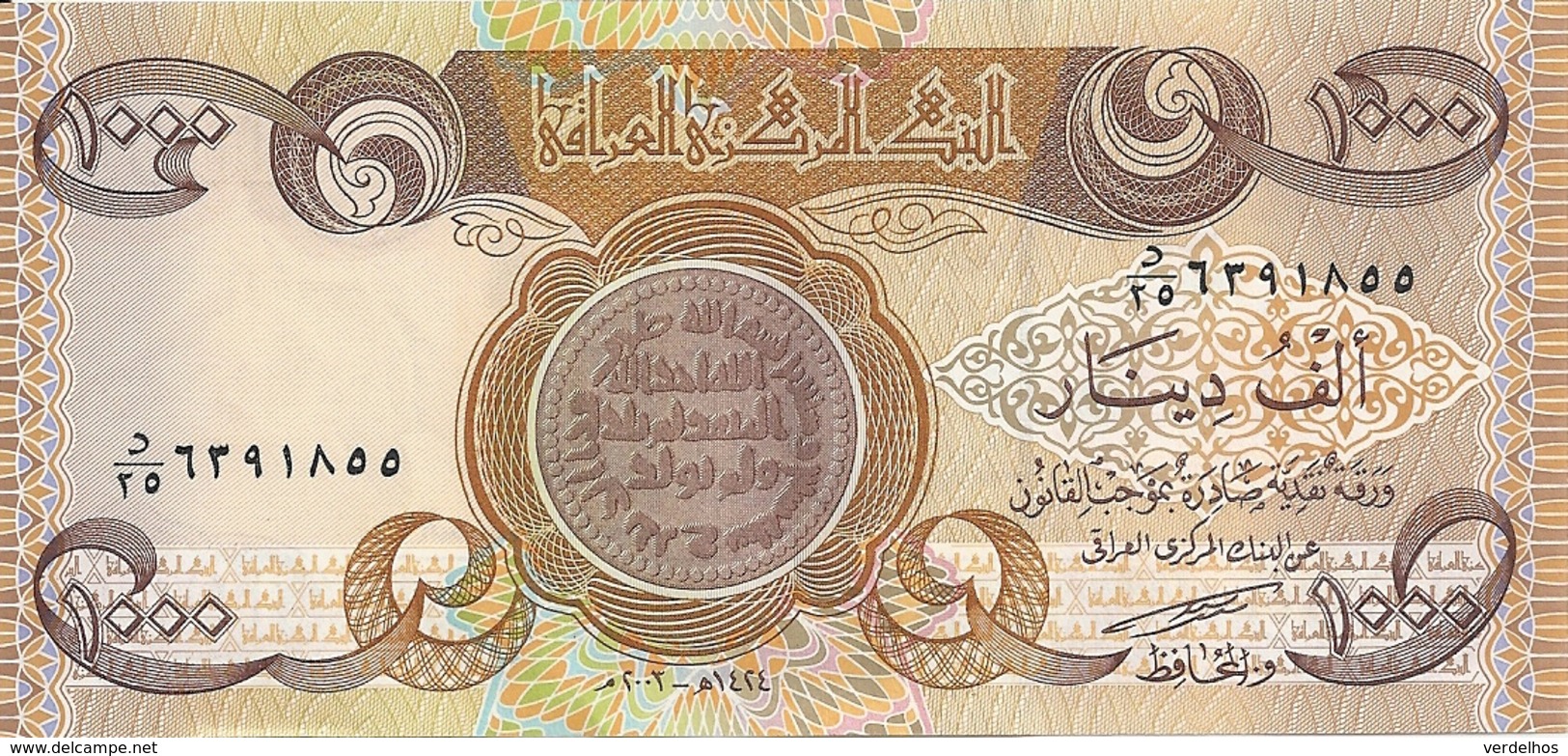 IRAK 1000 DINARS 2003 UNC P 93 A - Iraq