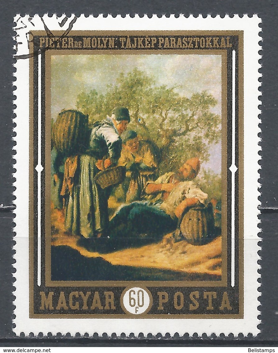 Hungary 1969. Scott #2009 (U) Three Fruit Pickers, By Pieter De Molyn - Used Stamps
