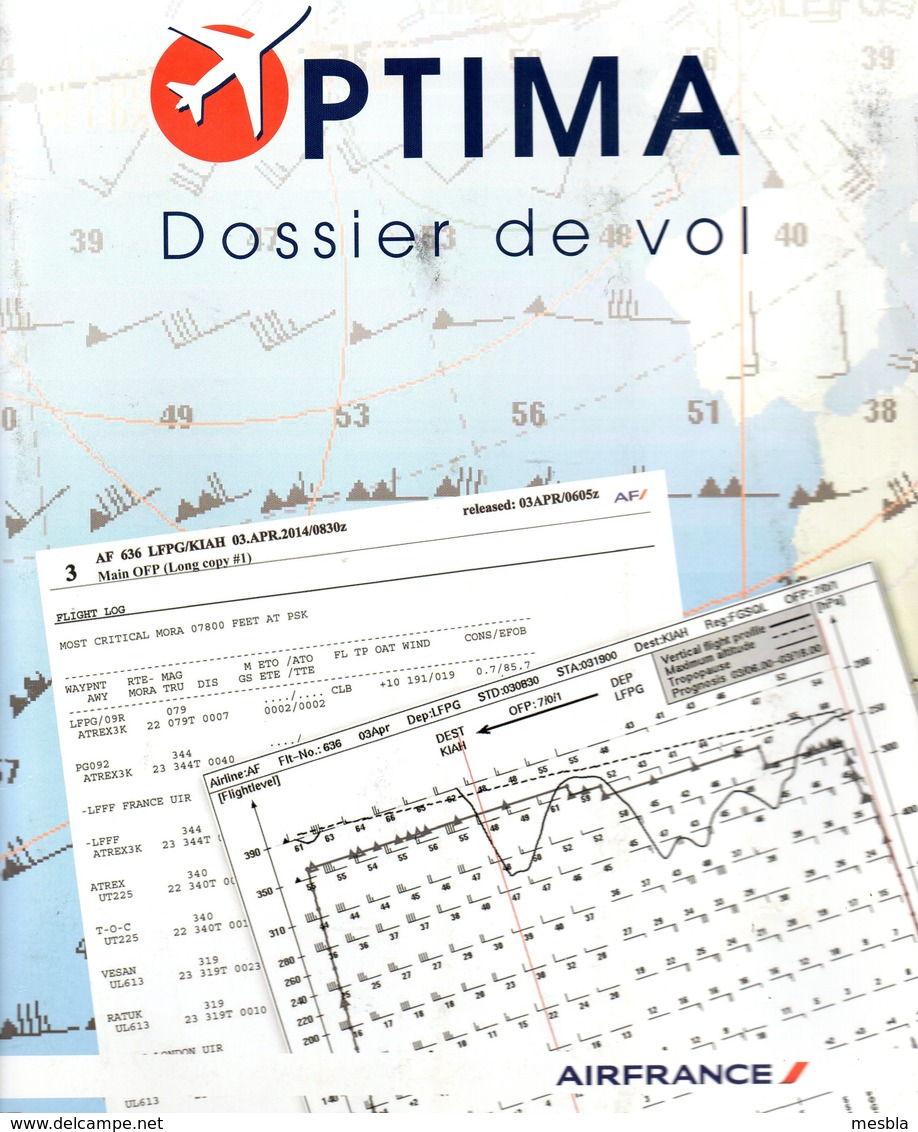 OPTIMA - Dossier De Vol  - Guide D'utilisation Départ Vol -  2014 - Manuels