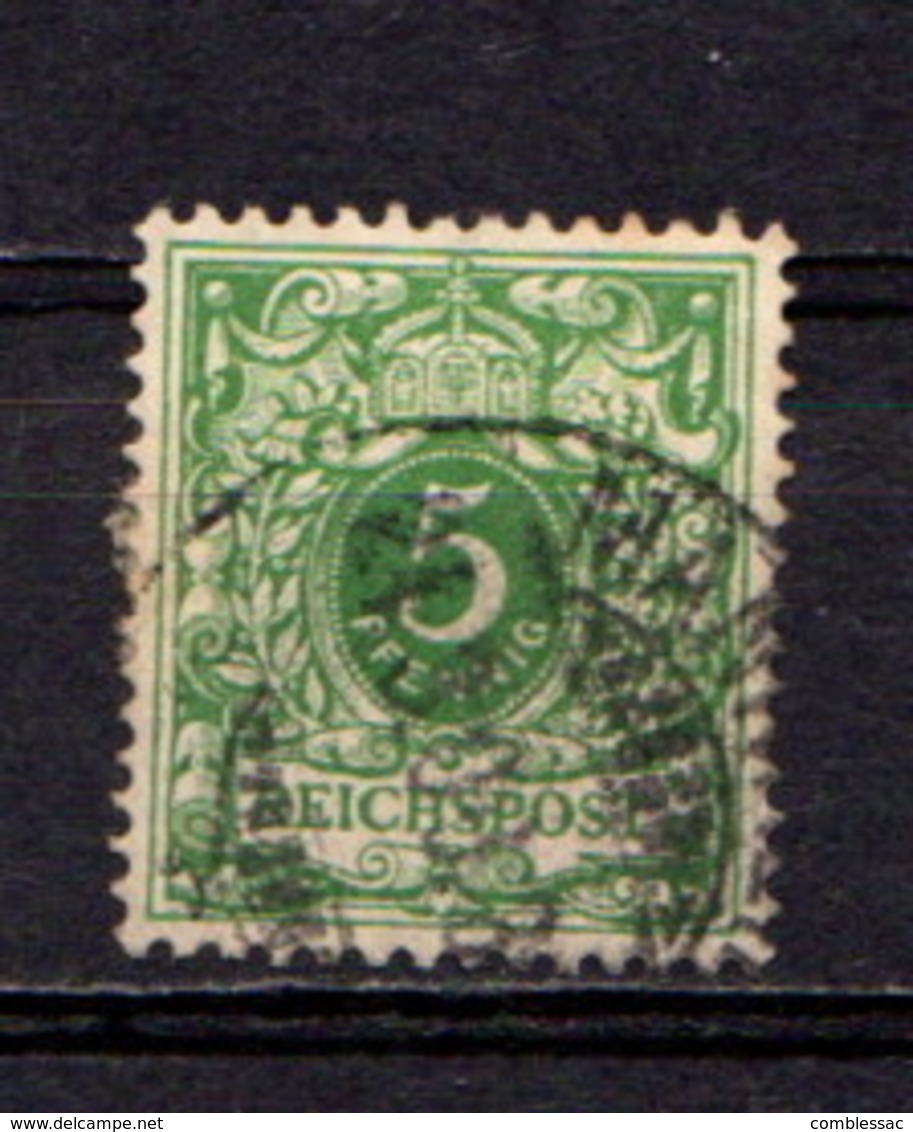 GERMANY    1889        5pf  Green       USED - Gebraucht