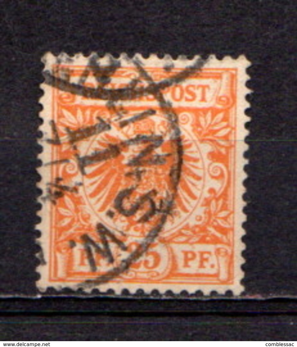 GERMANY    1889        25pf  Yellow       USED - Usados