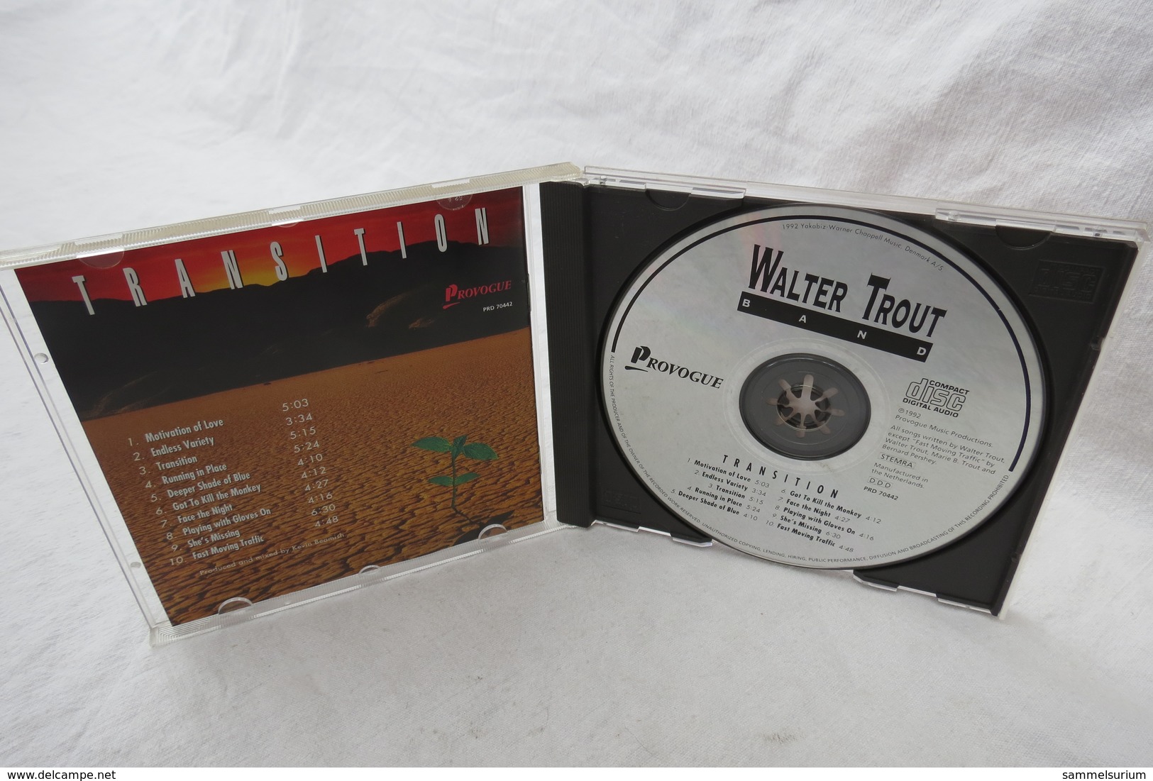 CD "Walter Trout Band" Transition - Blues