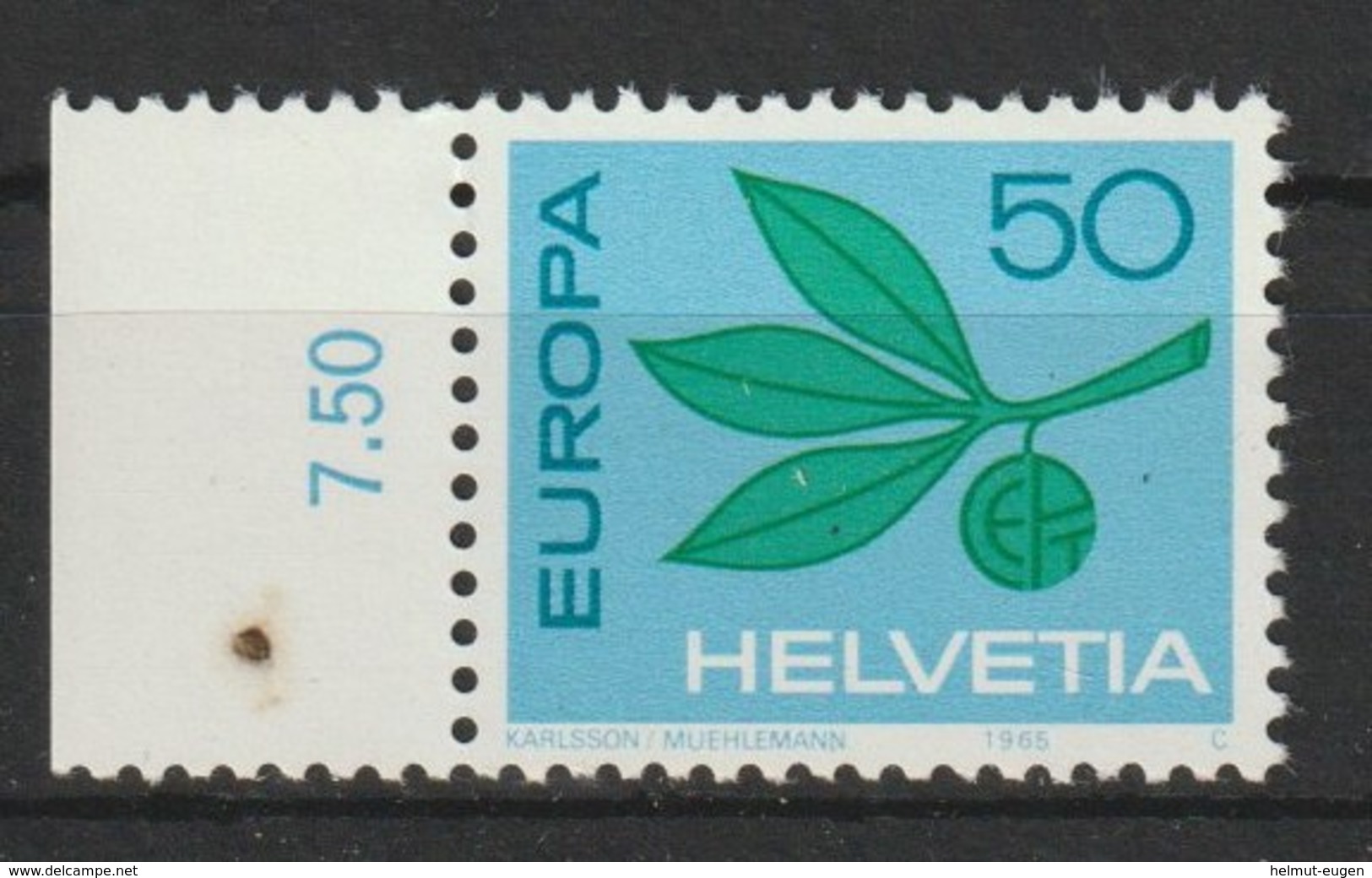 MiNr. 825 Schweiz 1965, 14. Sept. Europa. - Ungebraucht