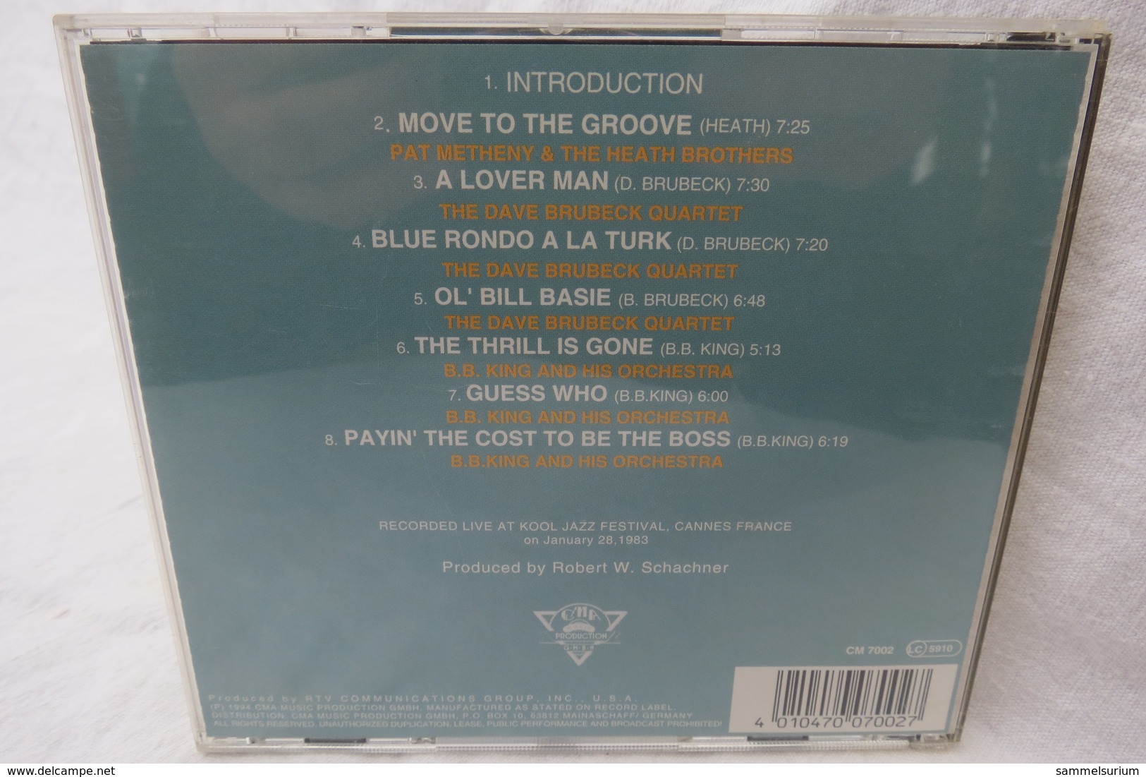 CD "B.B. King & Orchestra" In Concert - Blues