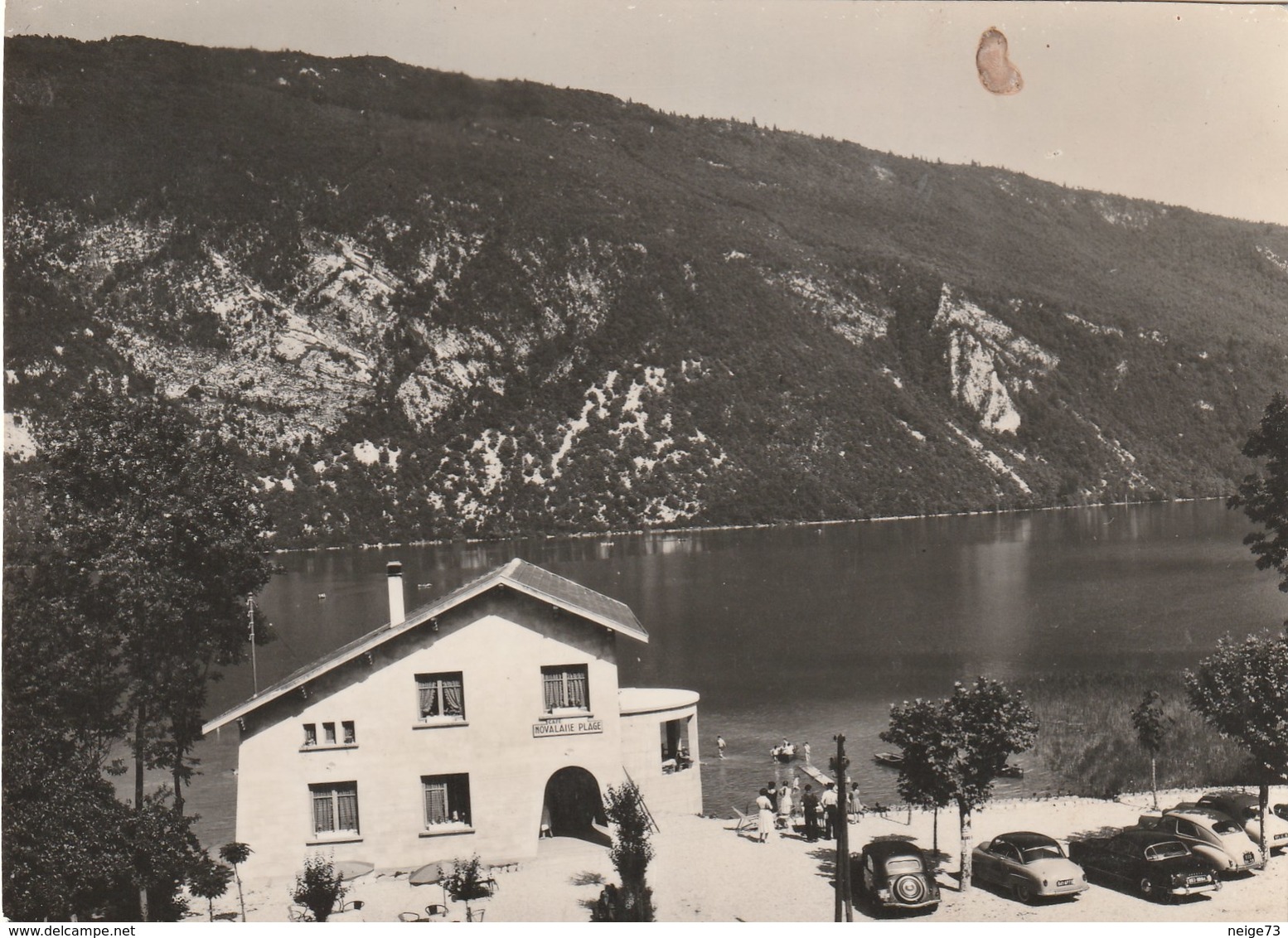 Carte Postale Des Années 50-60 De Savoie - Le Lac D'Aiguebelette - NOVALAISE-PLAGE - Automobiles - Autres & Non Classés