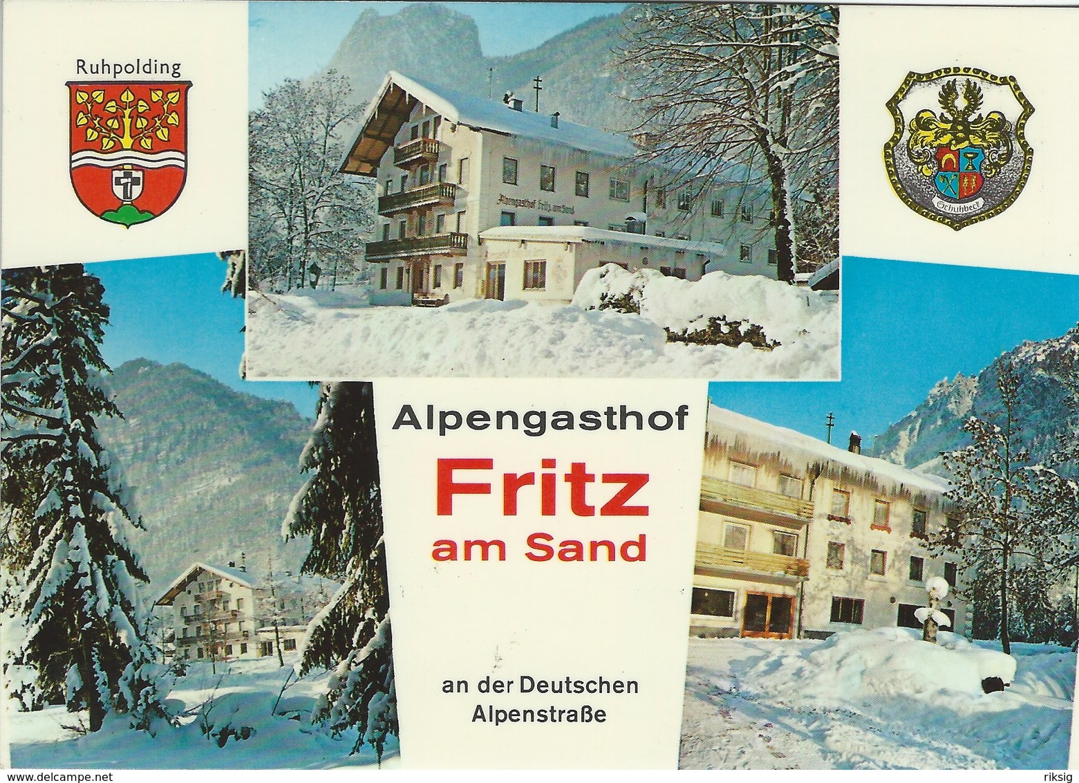 Alpengasthof  "Fritz Am Sand."  Ruhpolding /Obb. Germany.   B-3541 - Hotels & Restaurants