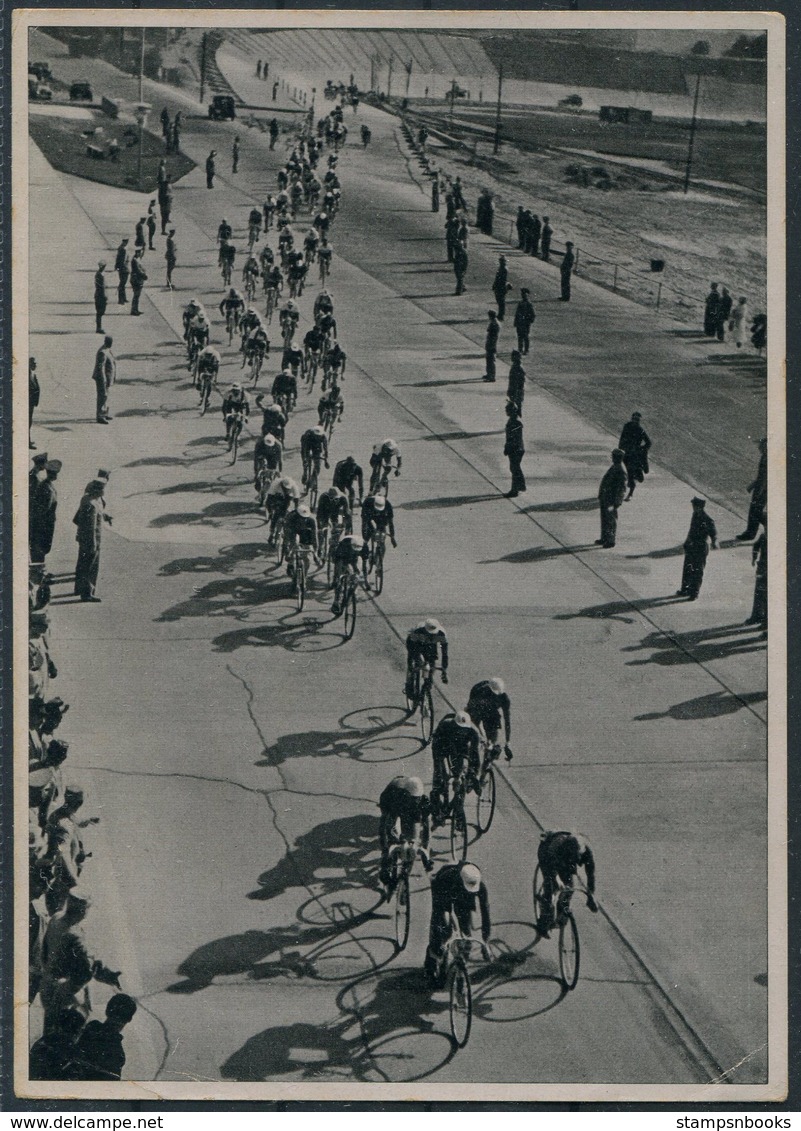 1936 Germany Berlin Olympics Olympia Sammelwerk 14 Bild 170 Gruppe 59 Cycling 100km Road Race - Trading-Karten