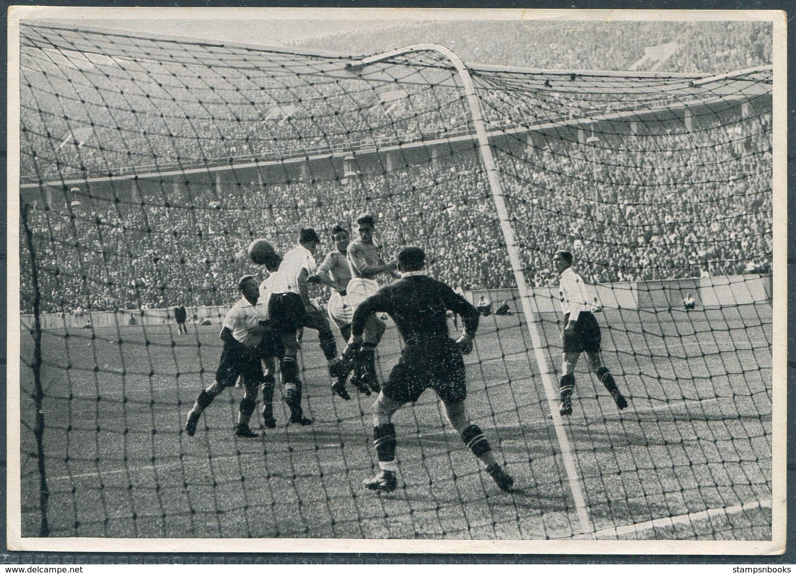 1936 Germany Berlin Olympics Olympia Sammelwerk 14 Bild 146 Gruppe 58 Italy V Austria Football - Trading Cards