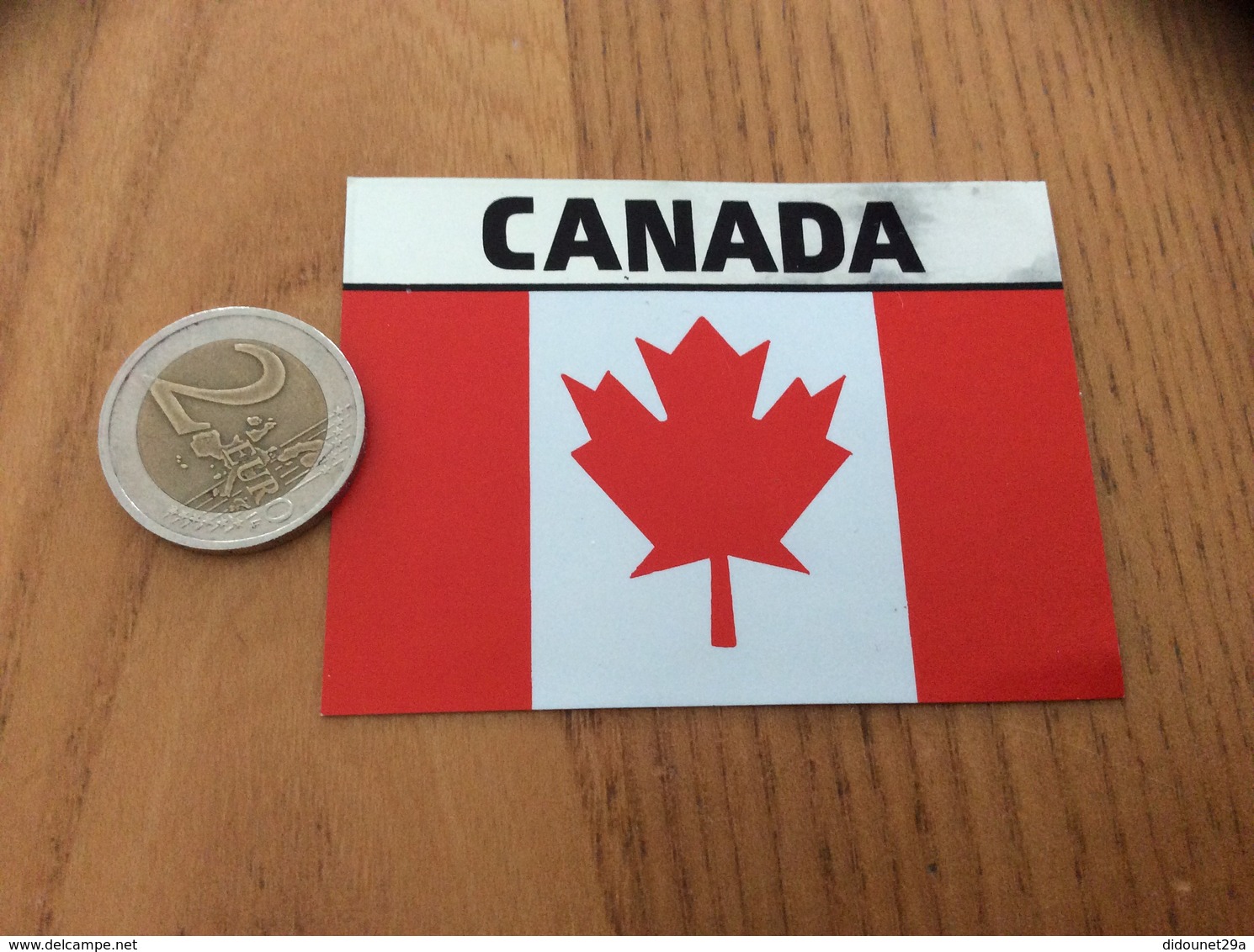 AUTOCOLLANT, Sticker « CANADA » (drapeau) - Autocollants