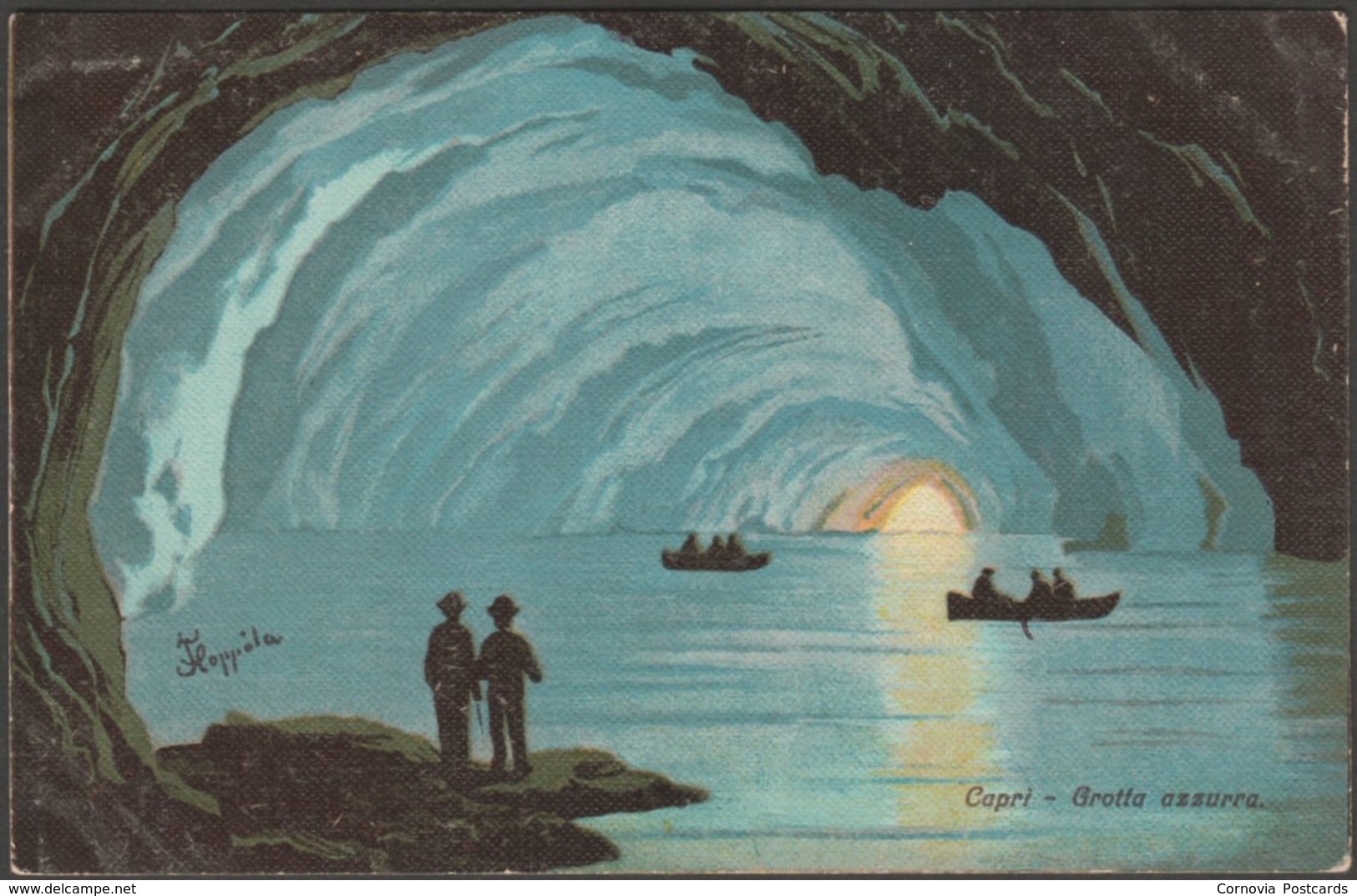 F Coppola - Grotta Azzurra, Capri, C.1920 - Scrocchi Cartolina - Other & Unclassified
