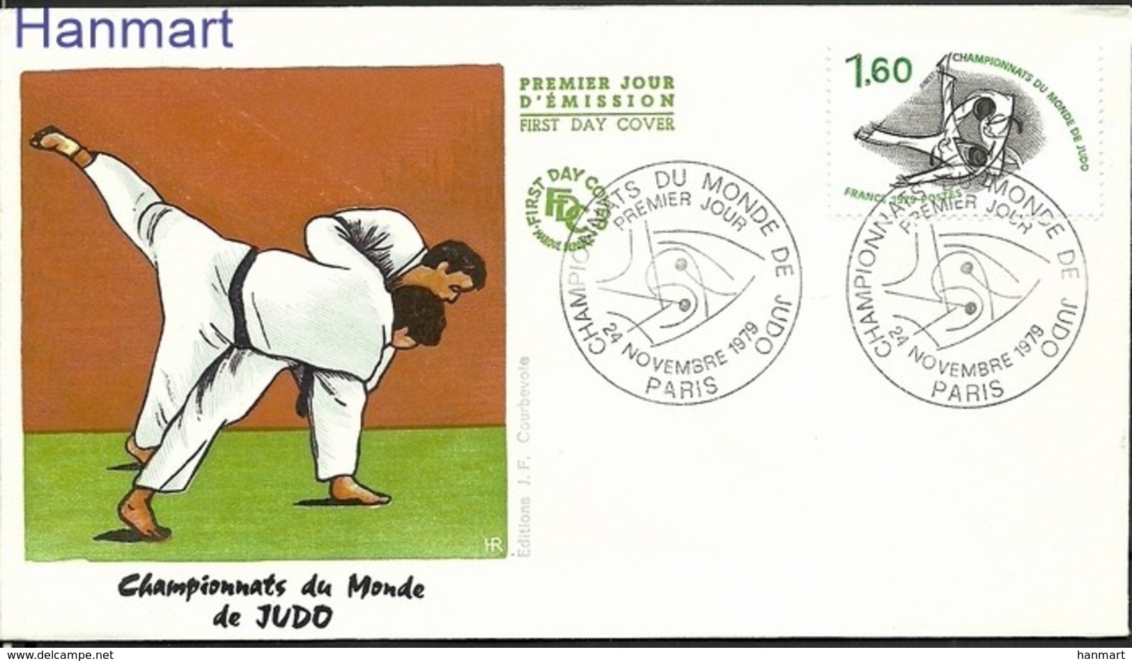 France 1979 Mi 2182 FDC ( FDC ZE1 FRN2182 ) - Judo