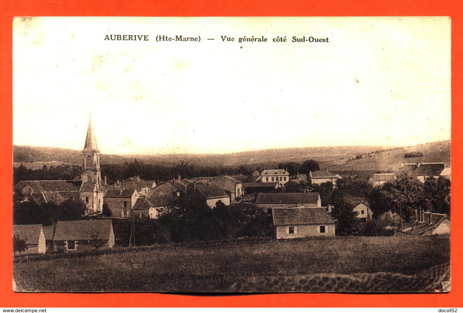 CPA 52 Auberive " Vue Générale Coté Sud Ouest " - Auberive