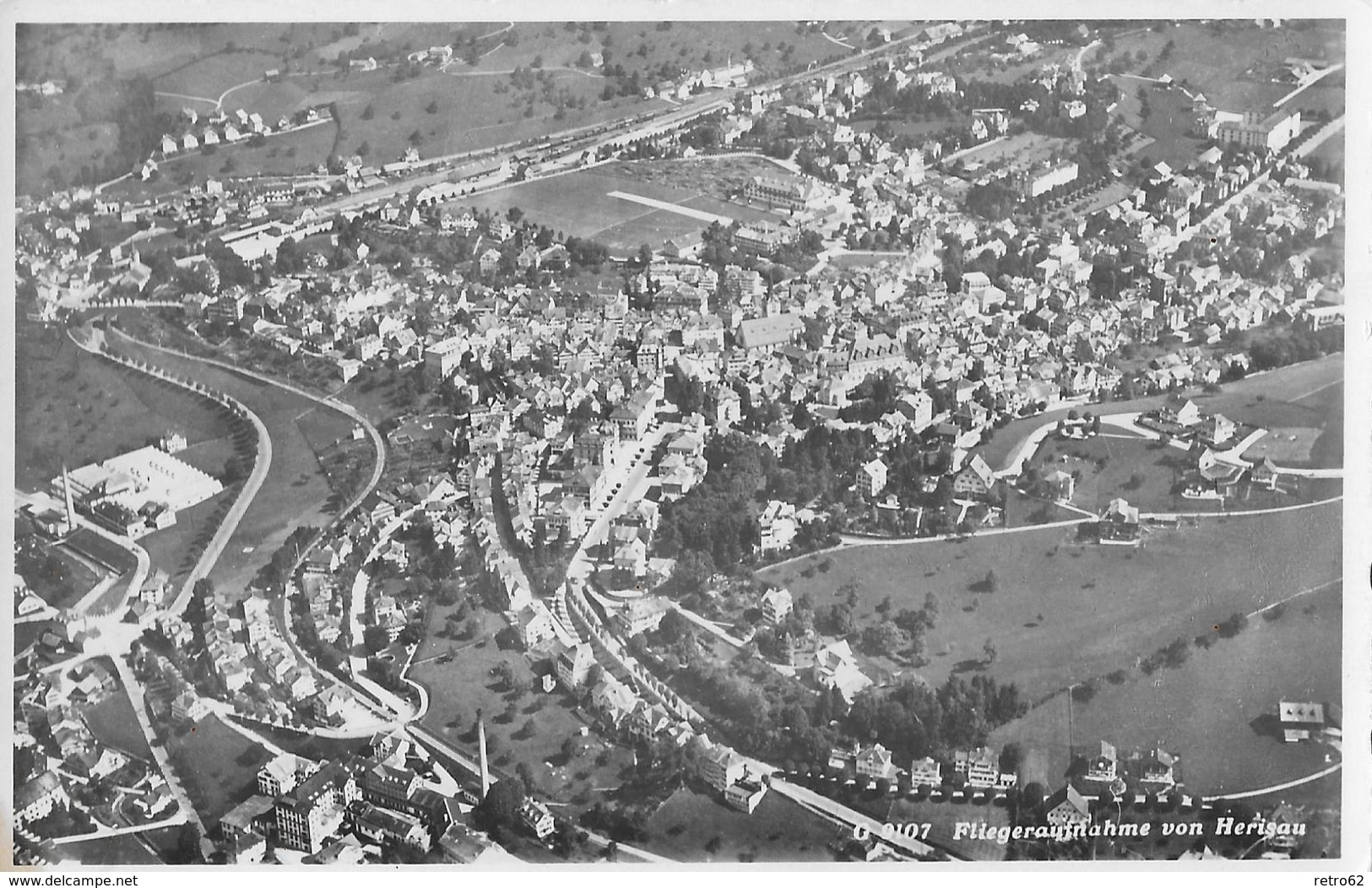 HERISAU → Fliegeraufnahme Von Herisau Anno Ca.1950 - Herisau