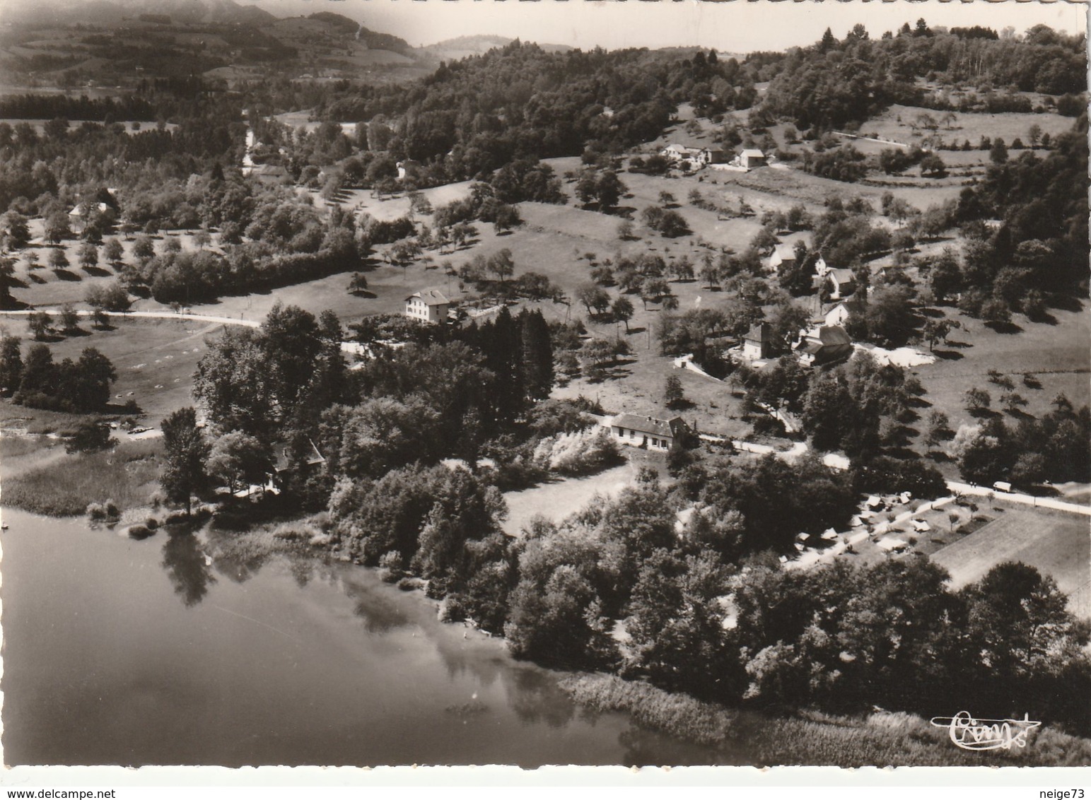 Carte Postale Des Années 50-60 De La Savoie - Vue Aérienne - Hameau De Bouvent - Novalaise - Altri & Non Classificati