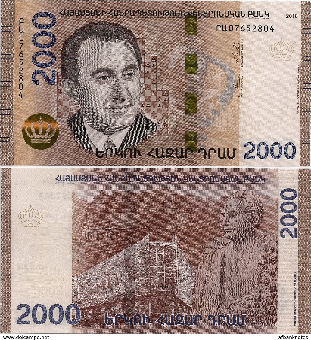 ARMENIA       2000 Dram       P-New       2018       UNC - Armenia