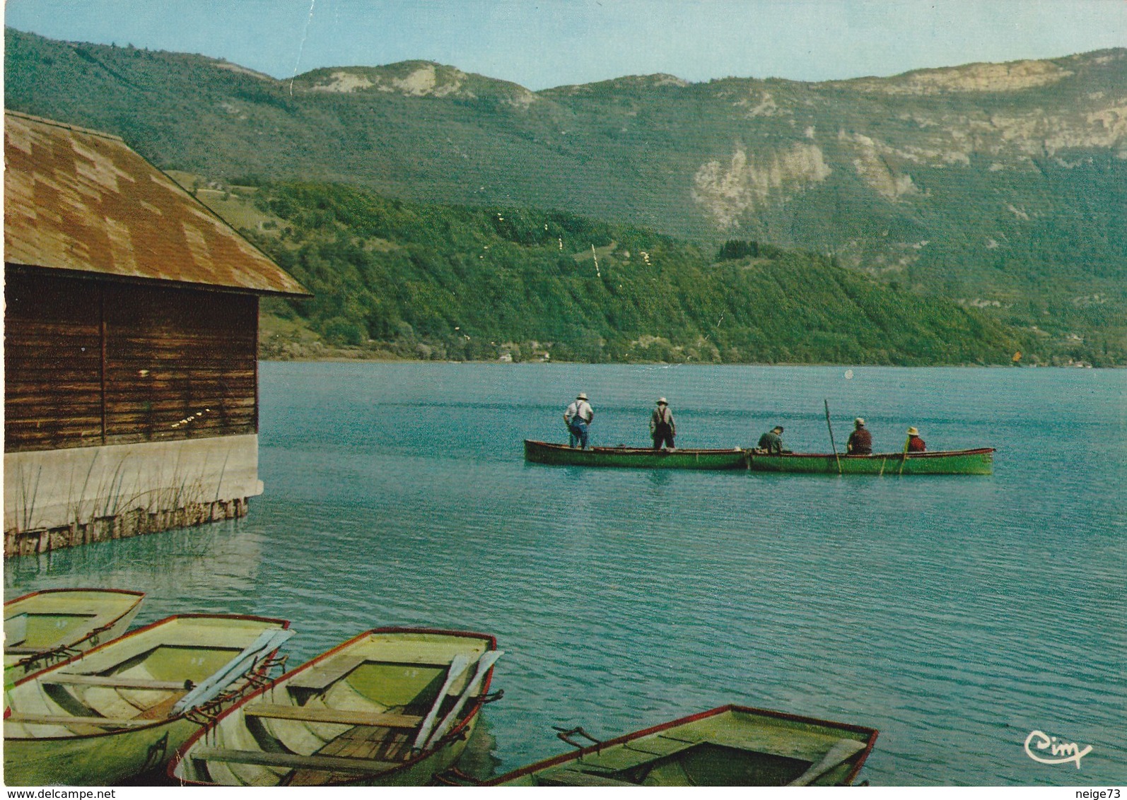 Cp Des Années 60-70 De La Savoie - Lac D'Aiguebelette - Saint Alban De Montbel - Le Coin Des Pêcheurs Près De La Plage - Altri & Non Classificati