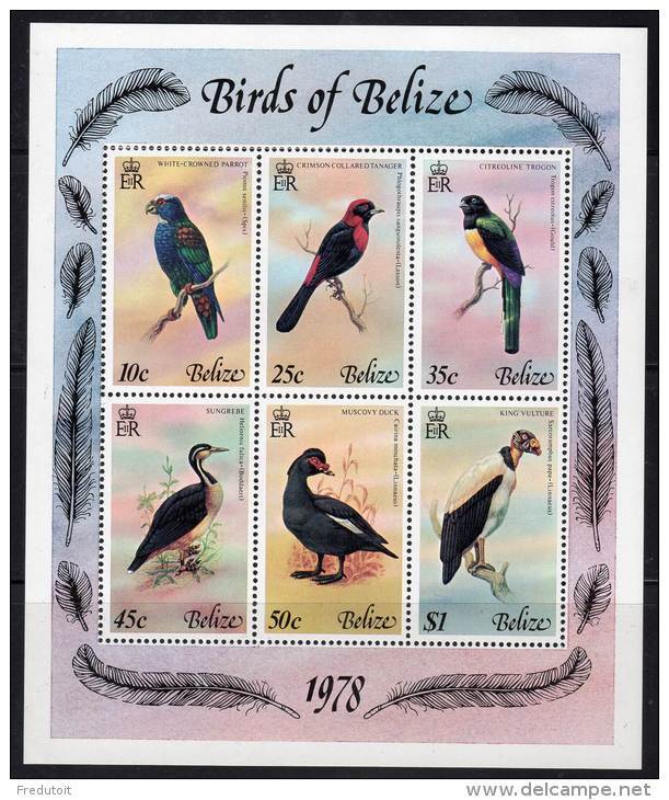 BELIZE - BIRDS Of BELIZE - BLOC N°4 **  (1978) - Belize (1973-...)