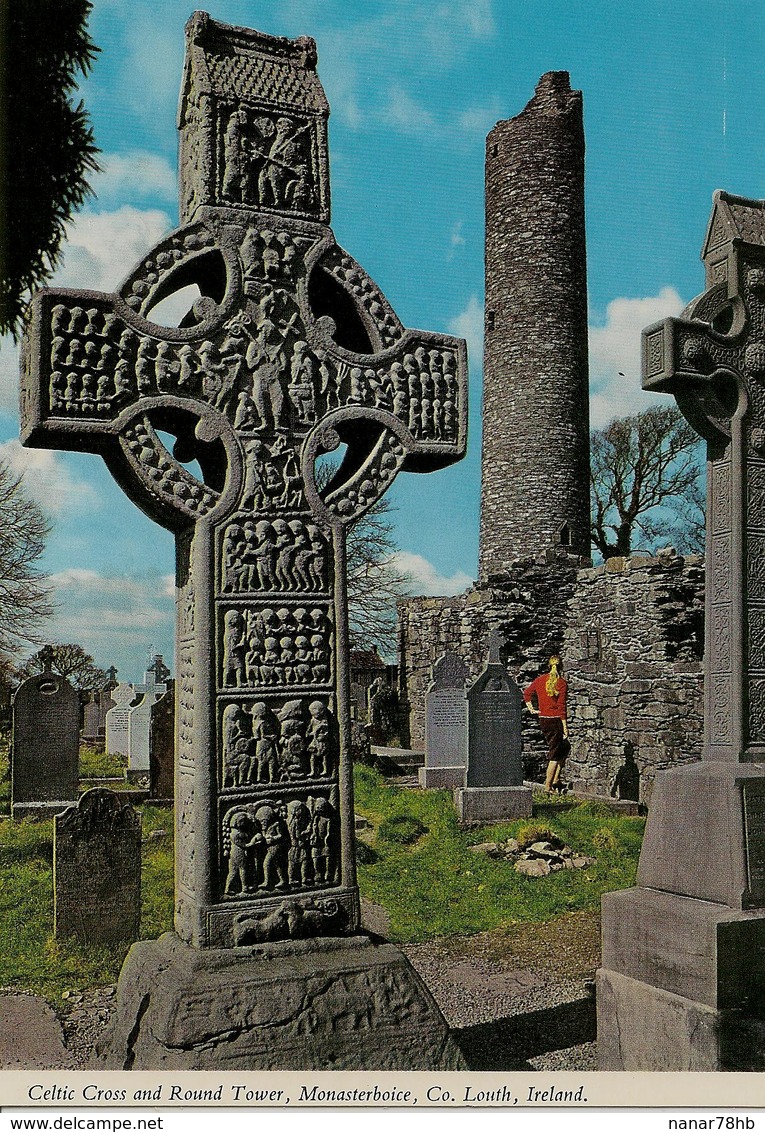 CPM Irlande, Monasterboice, Celtic Cross And Round Tower - Louth