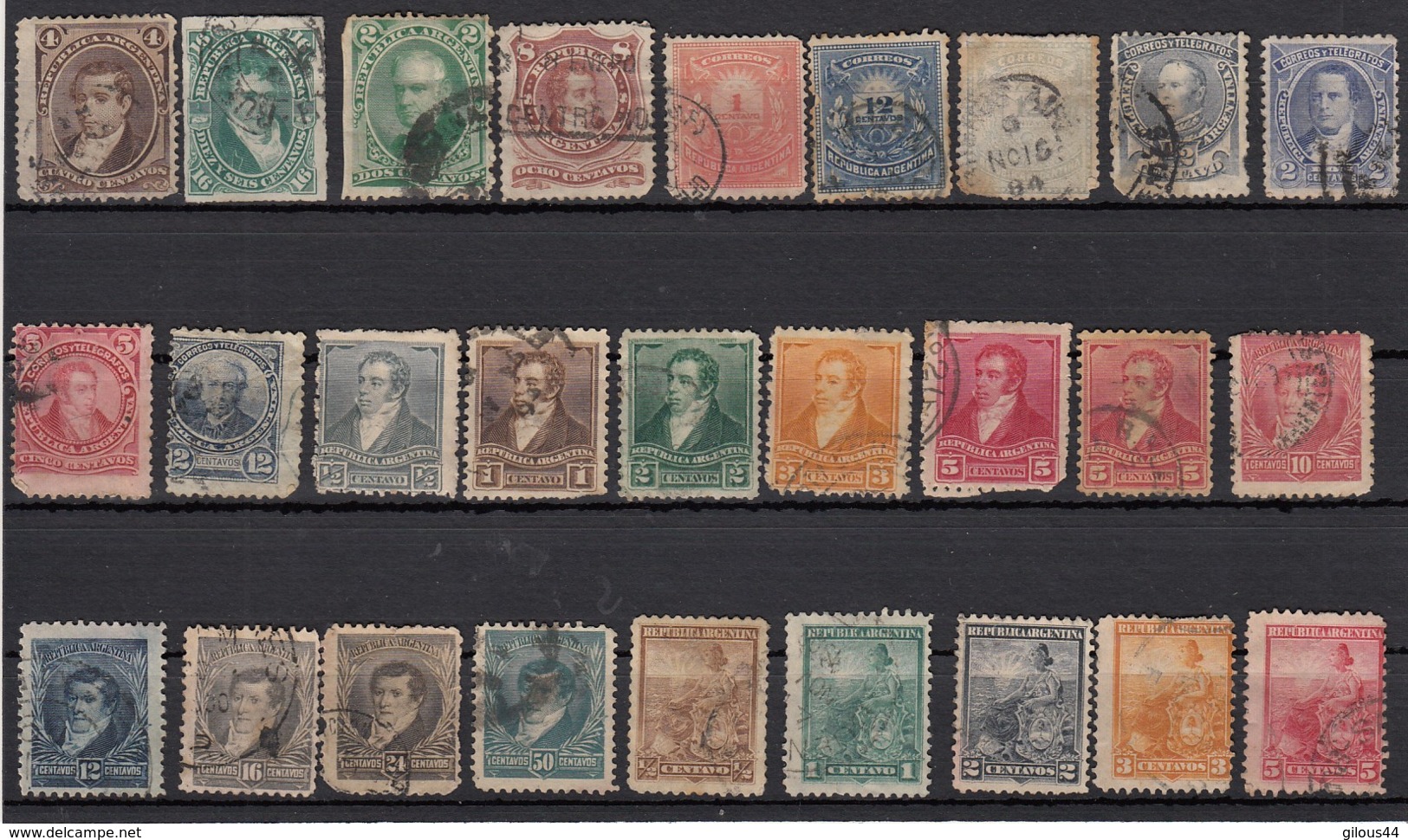 Argentine  Lot De 27   Timbres - Collections, Lots & Series