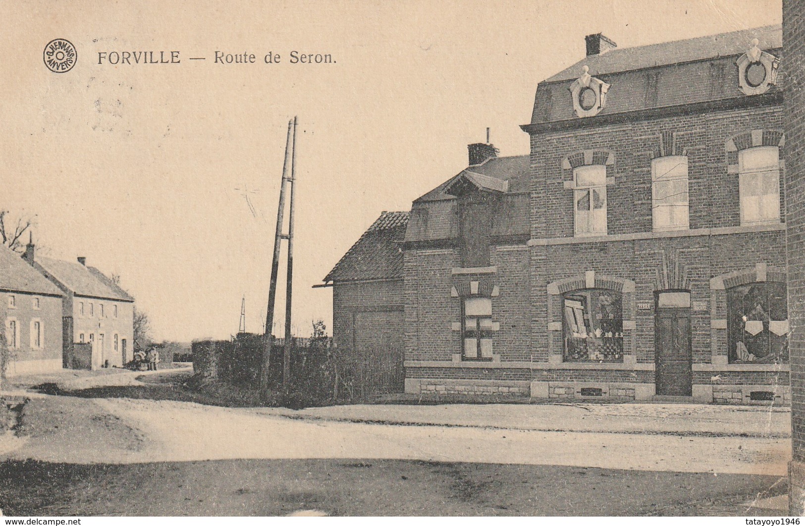 Forville  Route De Seron Magasin De Porcelaines Et De Merceries Circulé En 1922 - Fernelmont