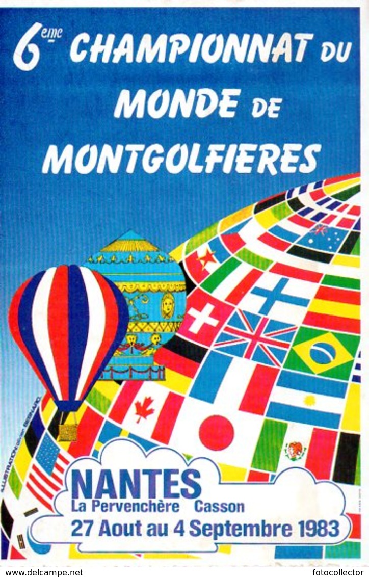 Nantes (44) : 6ème Championnat Du Monde De Montgolfières 1983 - Manifestations