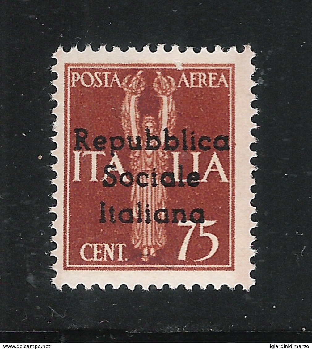 ITALIA R.S.I. - TERAMO - 1944: Valore Nuovo Stl Da 75 C. Di P.A. Con Soprastampa - In Ottime Condizioni. - Emissions Locales/autonomes