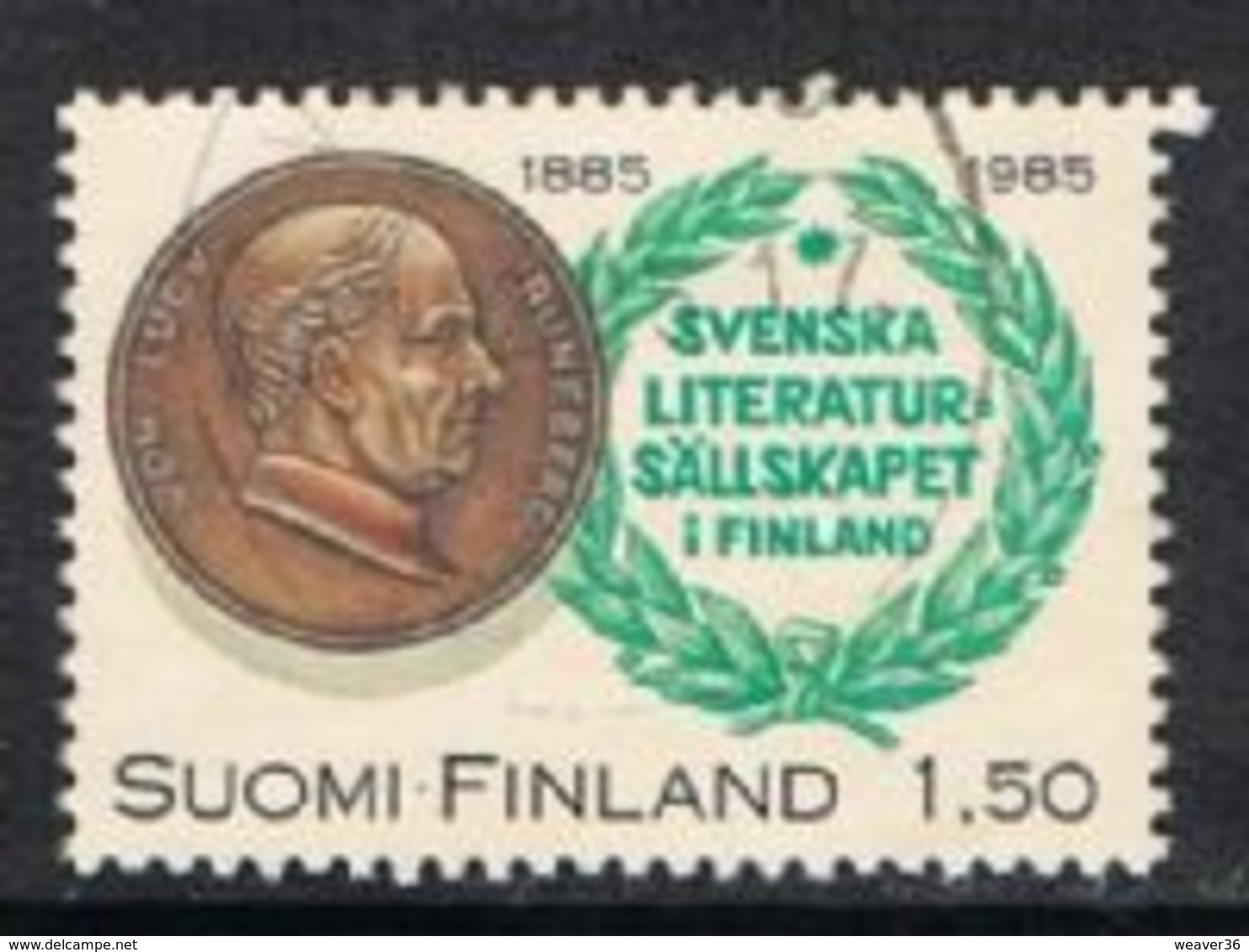 Finland SG1070 1985 Centenary Of Swedish Literature In Finland Society 1m.50 Good/fine Used [13/13937/6D] - Used Stamps