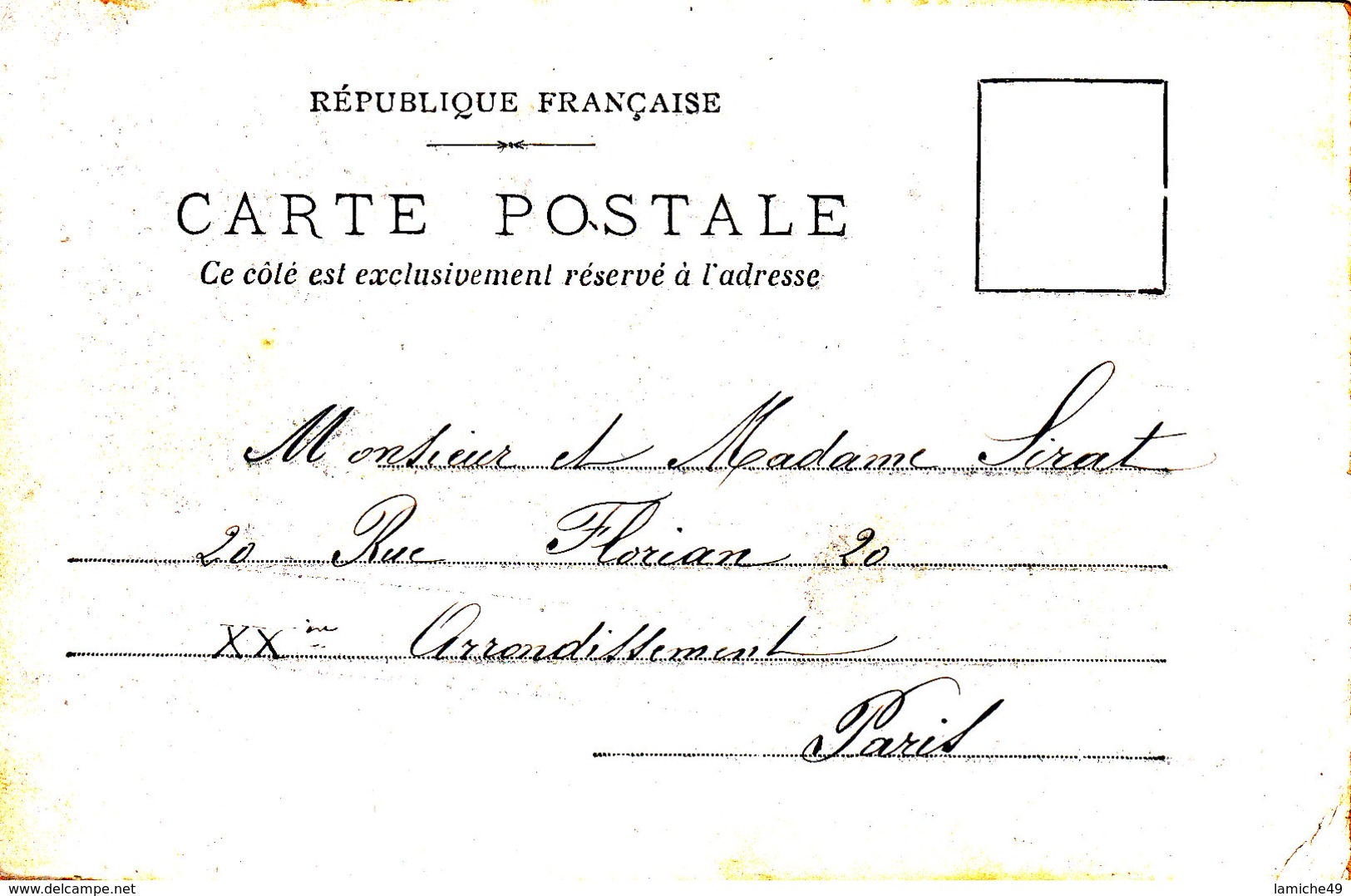 CHAMPAGNE (Sarthe) Vue Générale (côté Nord) Circulée Timbrée 1904 - Autres & Non Classés