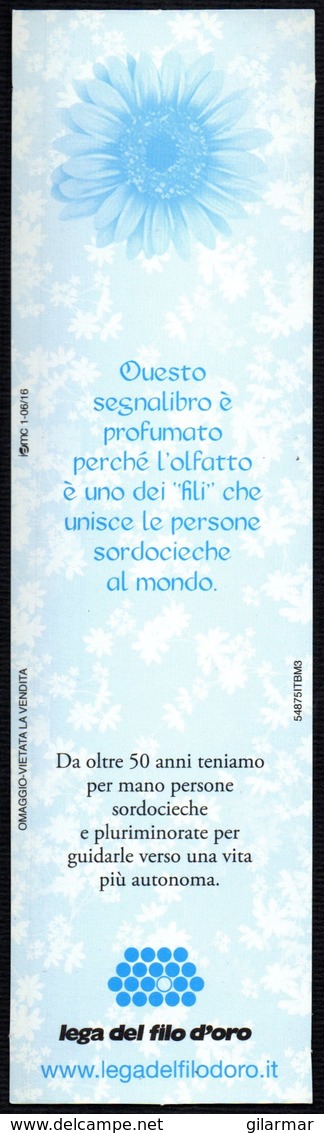 BUTTERLY - ITALIA - SEGNALIBRO / BOOKMARK - LEGA DEL FILO D'ORO - SENTIRE NEL SILENZIO E VEDERE OLTRE IL BUIO - Bookmarks